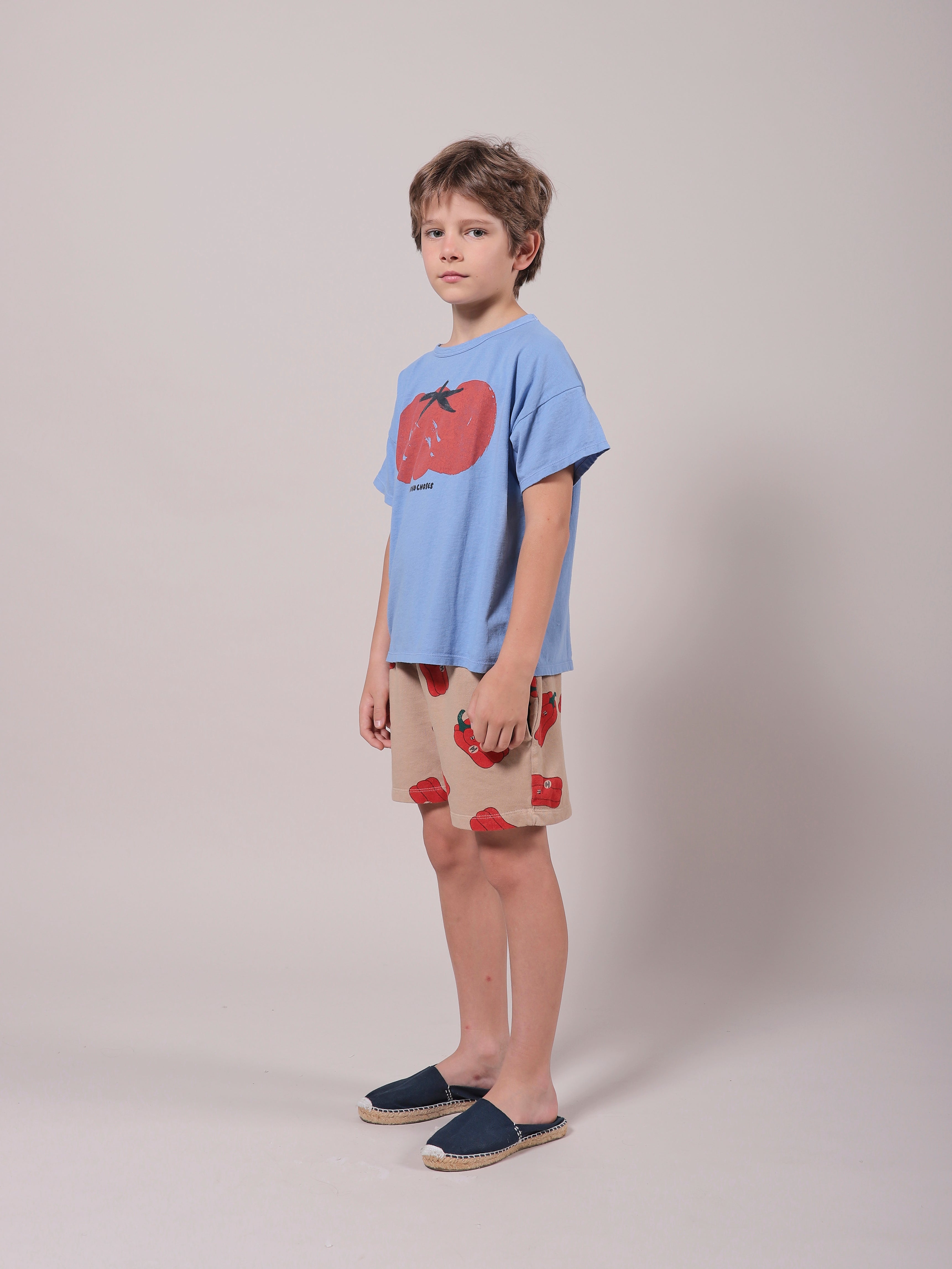 Boys & Girls Blue Tomato Cotton T-Shirt