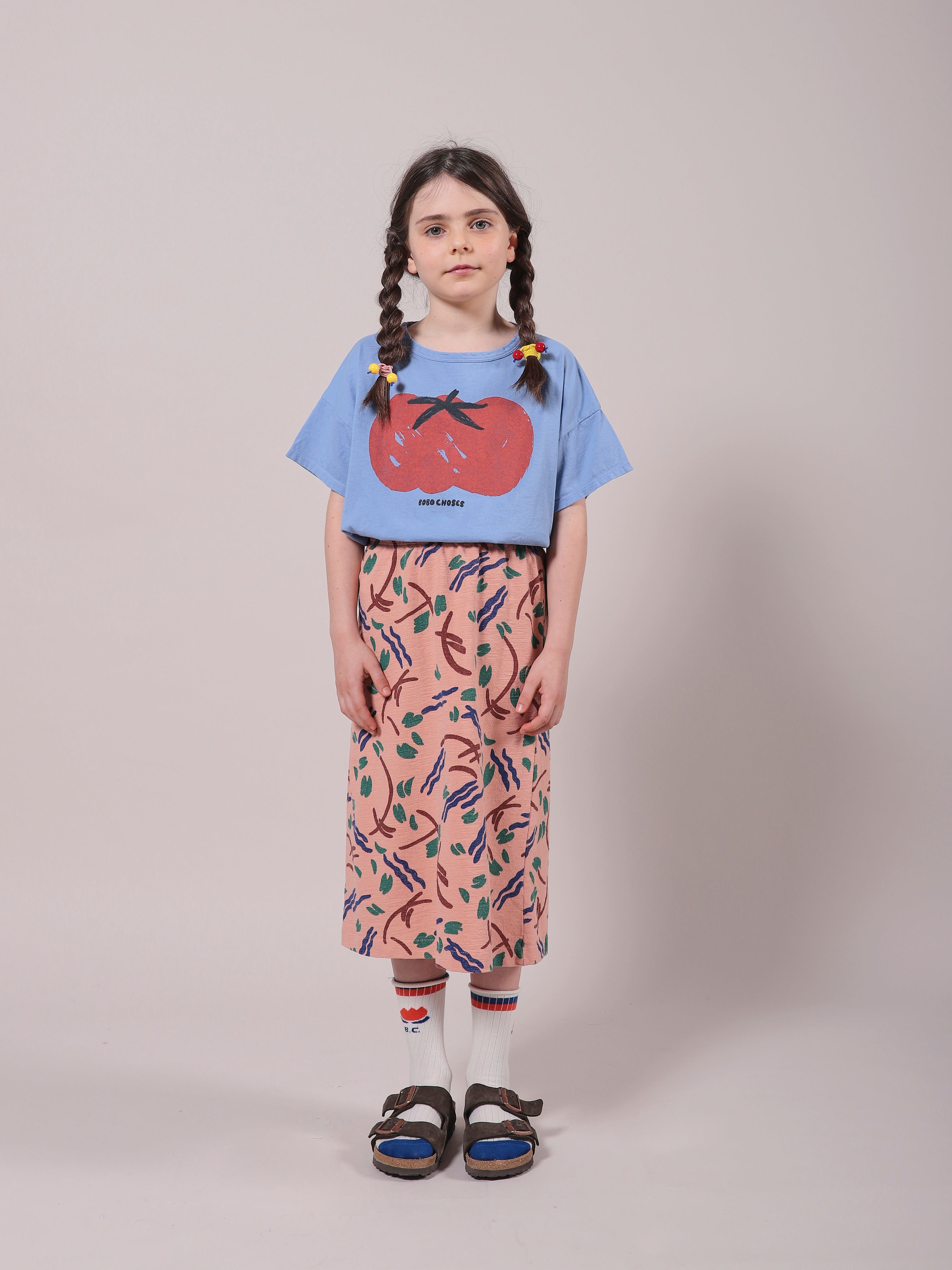 Boys & Girls Blue Tomato Cotton T-Shirt