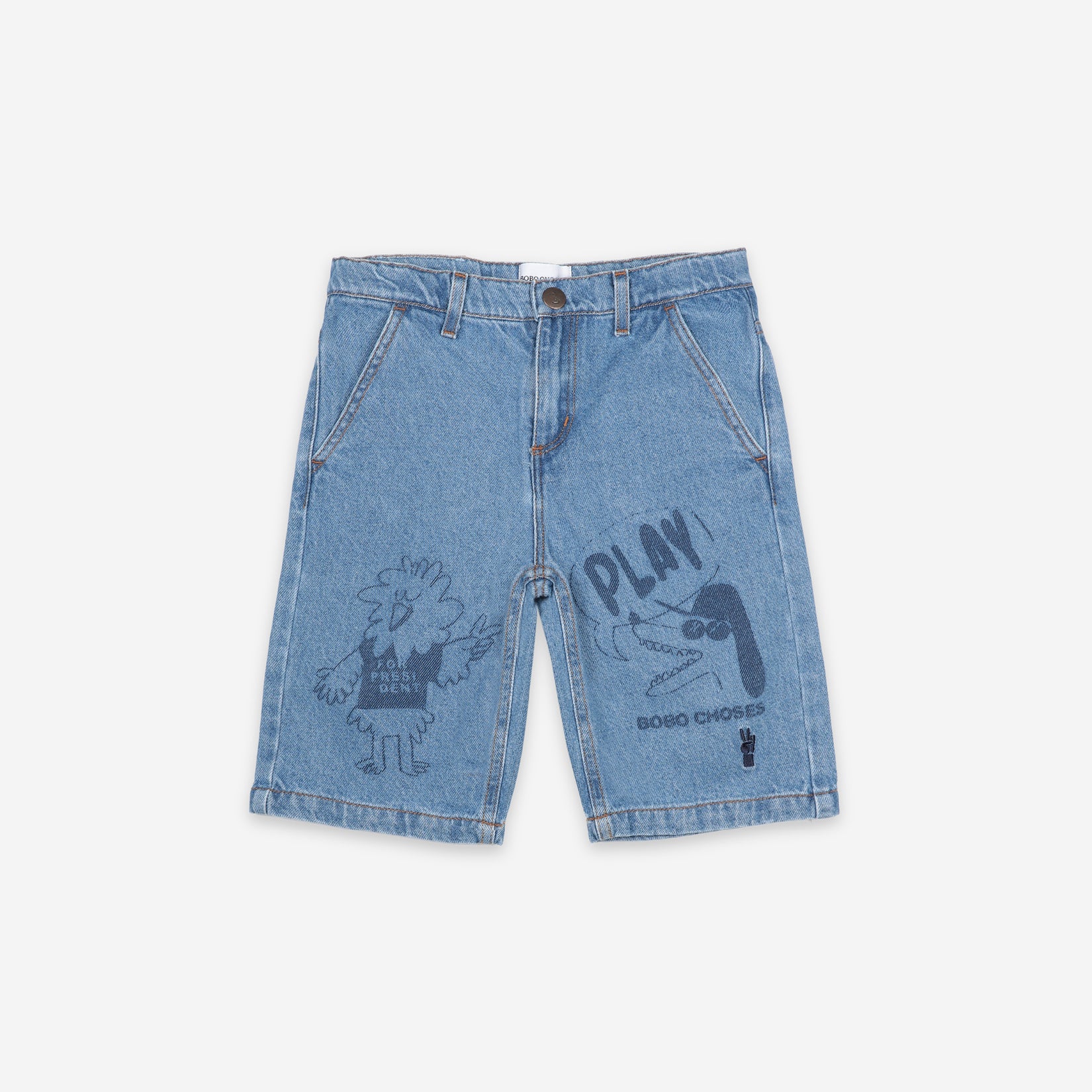 Boys & Girls Painted Denim Shorts