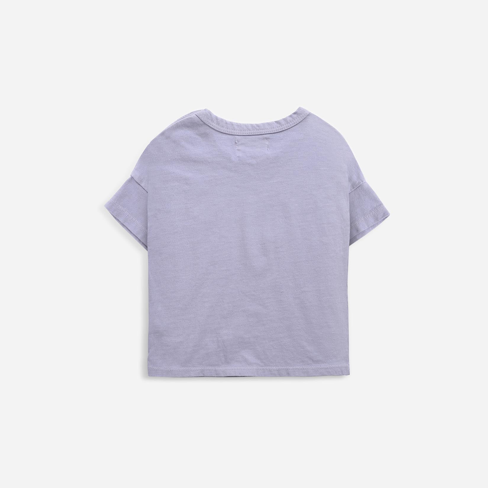 Baby Boys & Girls Lavender Flower Cotton T-Shirt