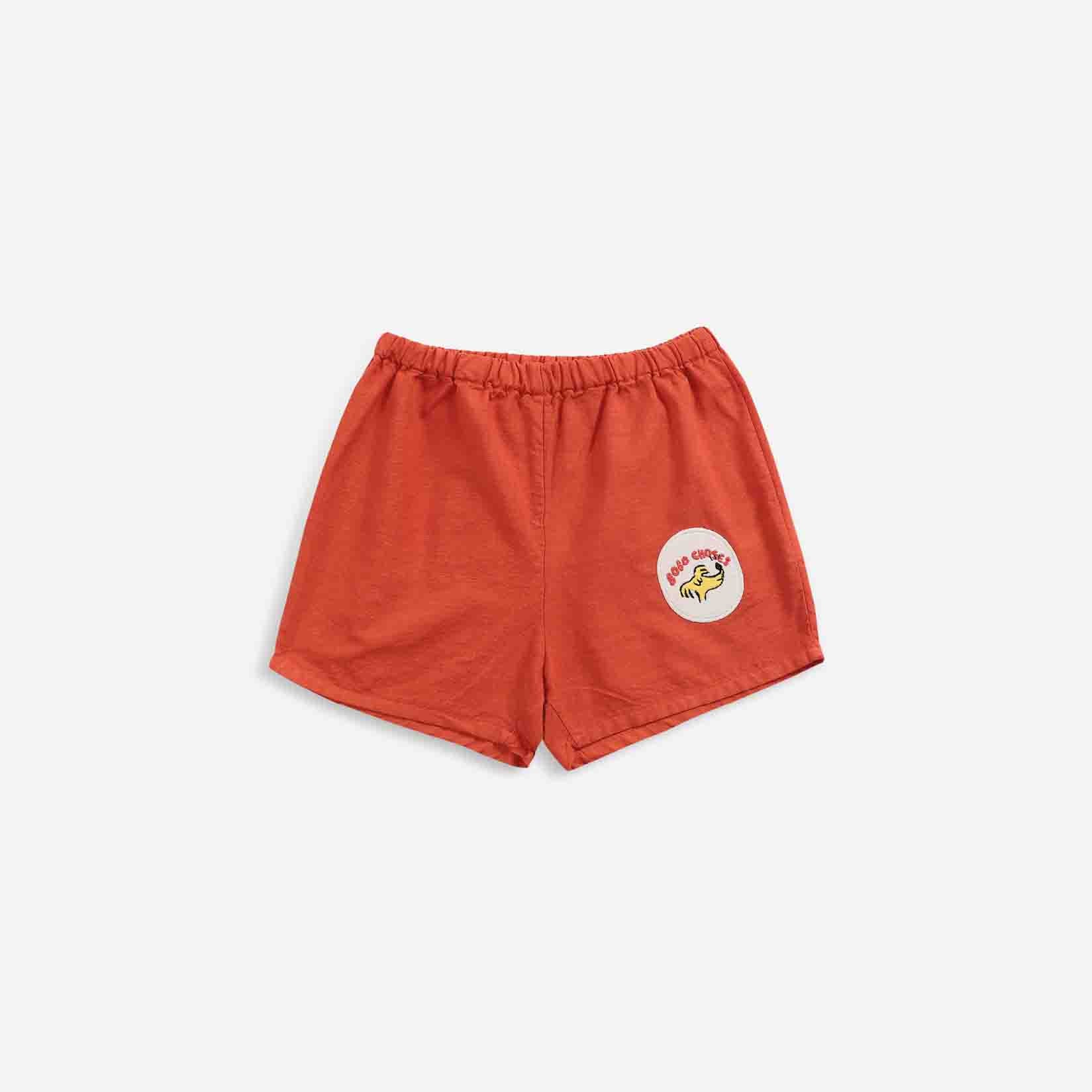 Baby Boys & Girls Red Logo Cotton Shorts