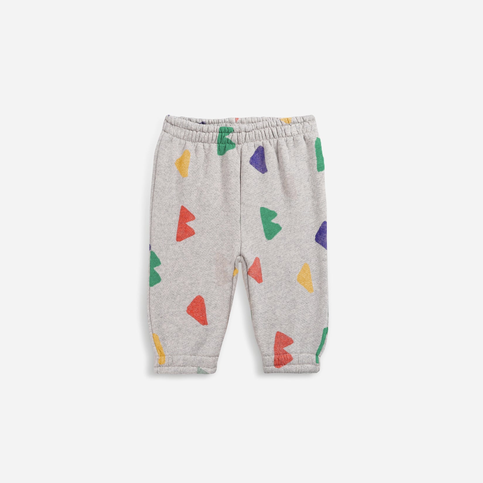 Baby Boys & Girls Grey Cotton Trousers