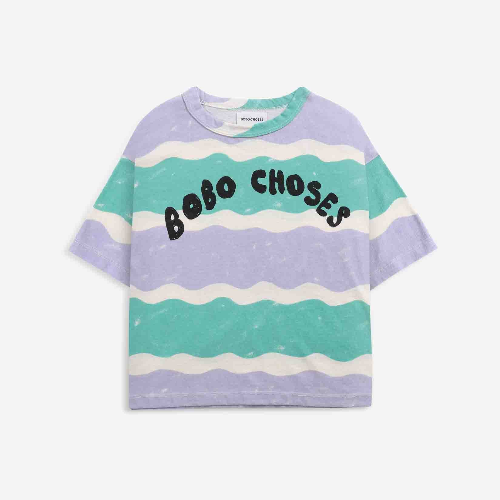 Boys & Girls Multicolor Logo Cotton T-Shirt