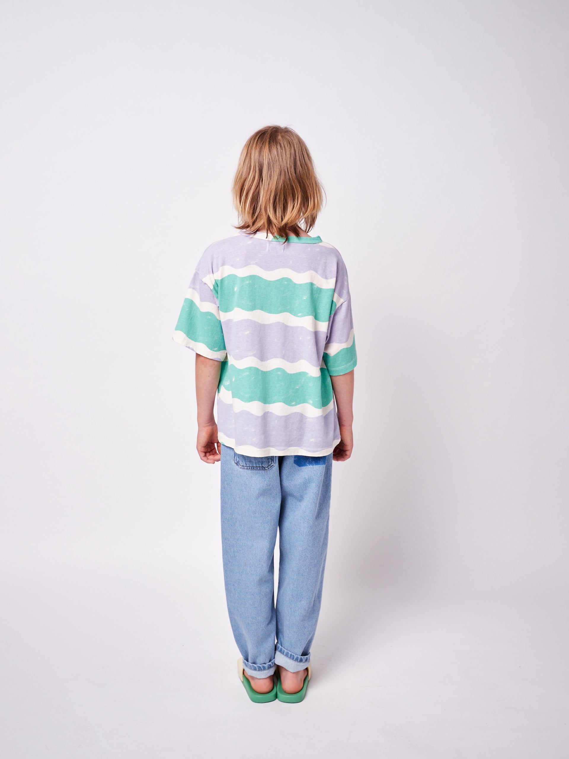 Boys & Girls Multicolor Logo Cotton T-Shirt