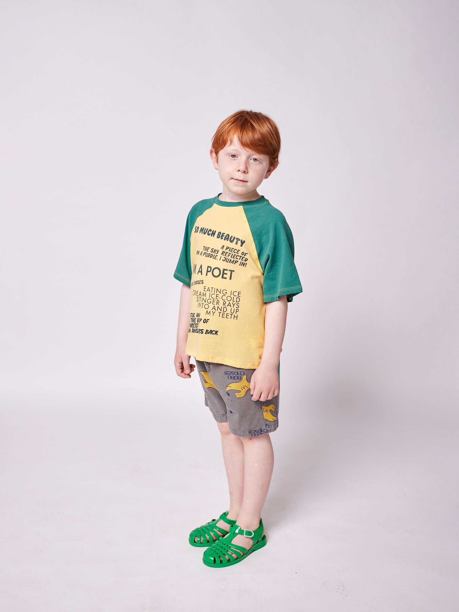 Boys & Girls Yellow Cotton T-Shirt