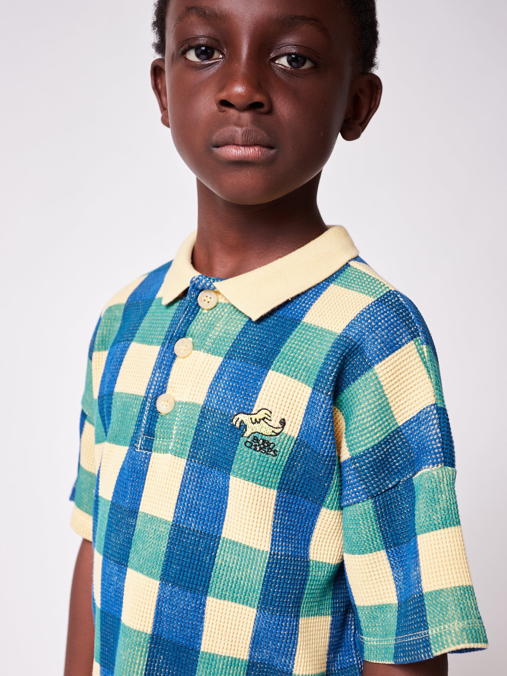 Boys & Girls Blue Cotton Polo Shirt