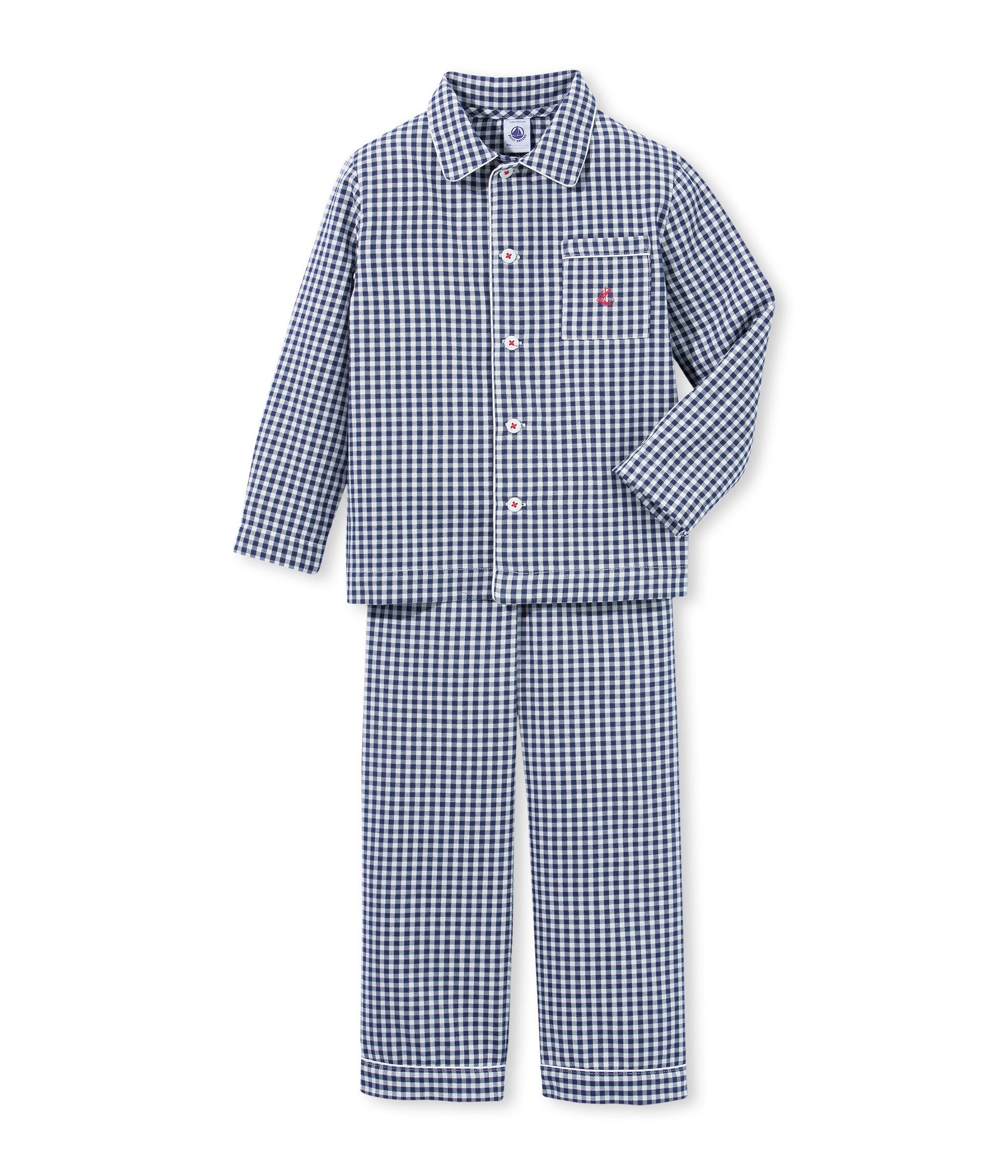 Boys & Girls Blue Check Nightwear Set