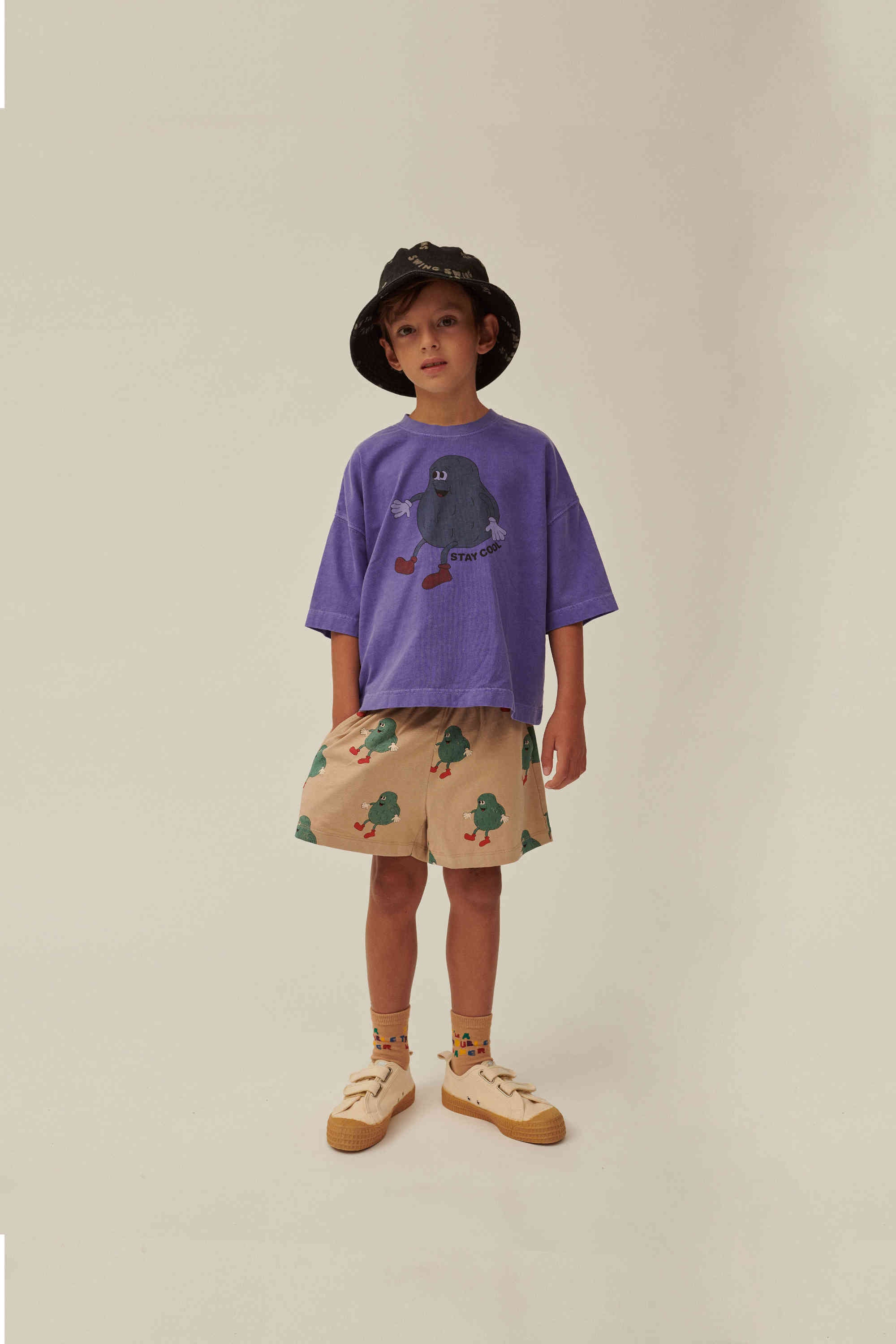 Boys & Girls Purple Cotton T-Shirt