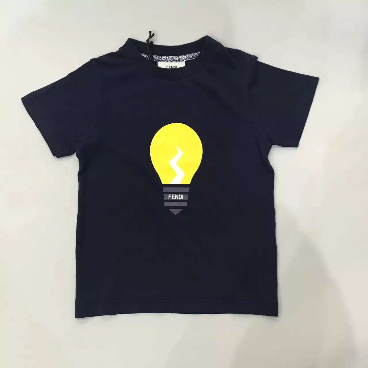 Boys Navy Blue Lightbulb Printed T-Shirt - CÉMAROSE | Children's Fashion Store