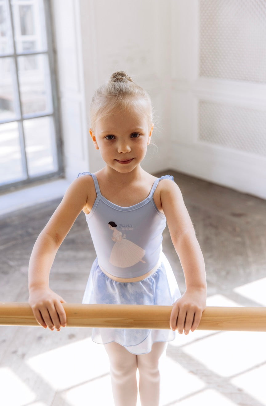 Girls Blue Ballet Onesies