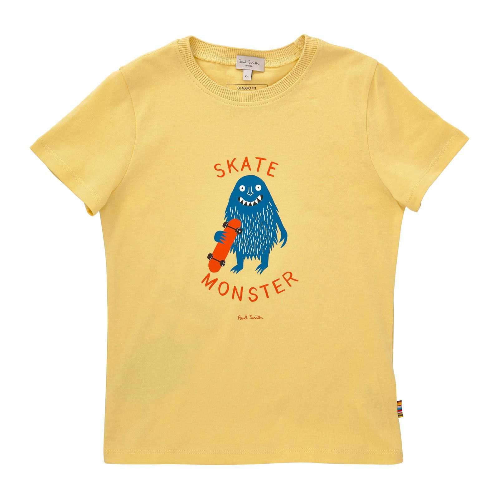 Boys Soft Yellow Fancy Printed Cotton T-Shirt - CÉMAROSE | Children's Fashion Store