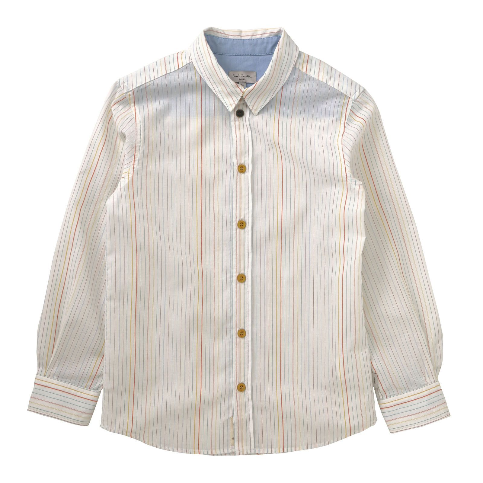 Boys Antique White Cotton Shirt - CÉMAROSE | Children's Fashion Store