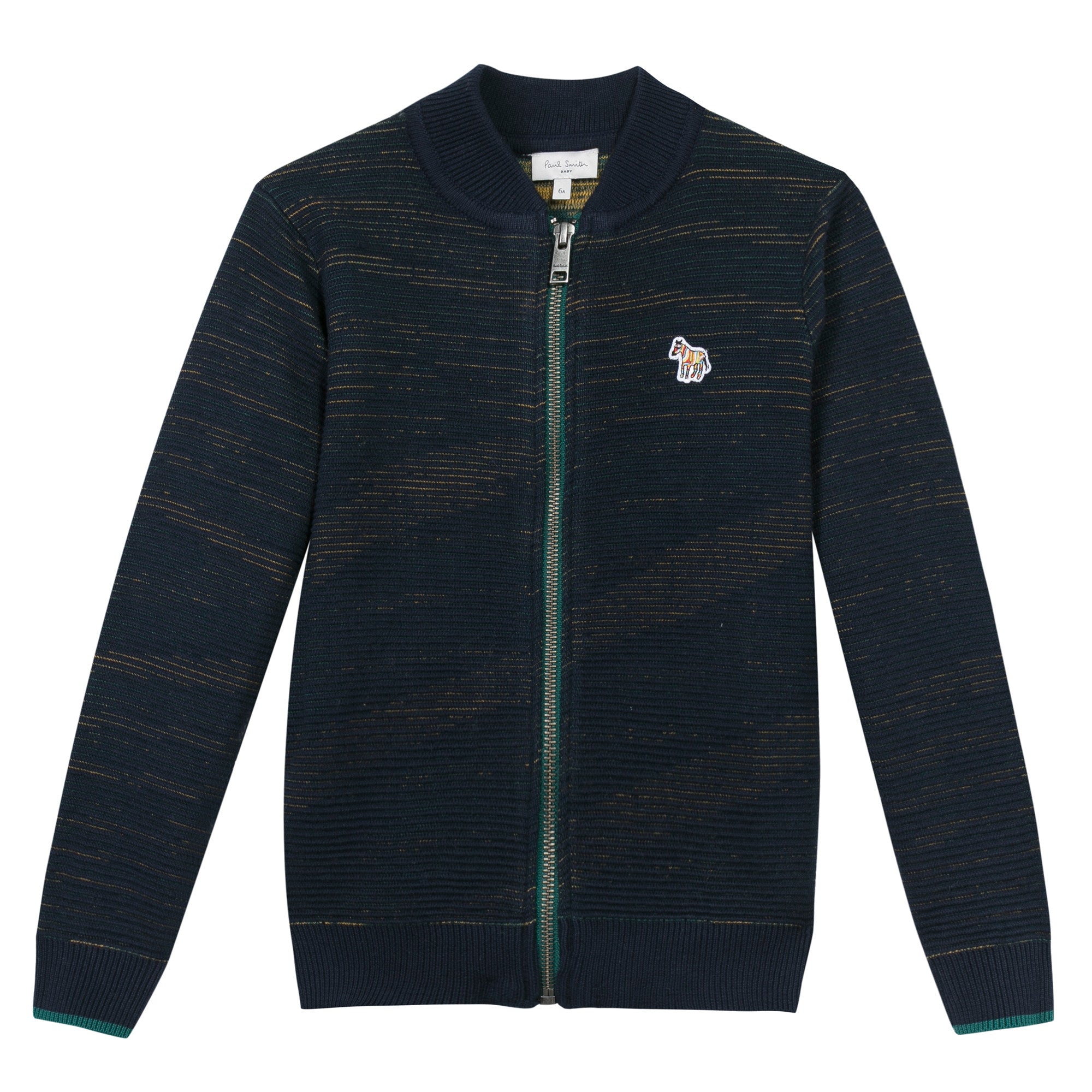 Boys Navy Blue Zip-Up Cardigan - CÉMAROSE | Children's Fashion Store