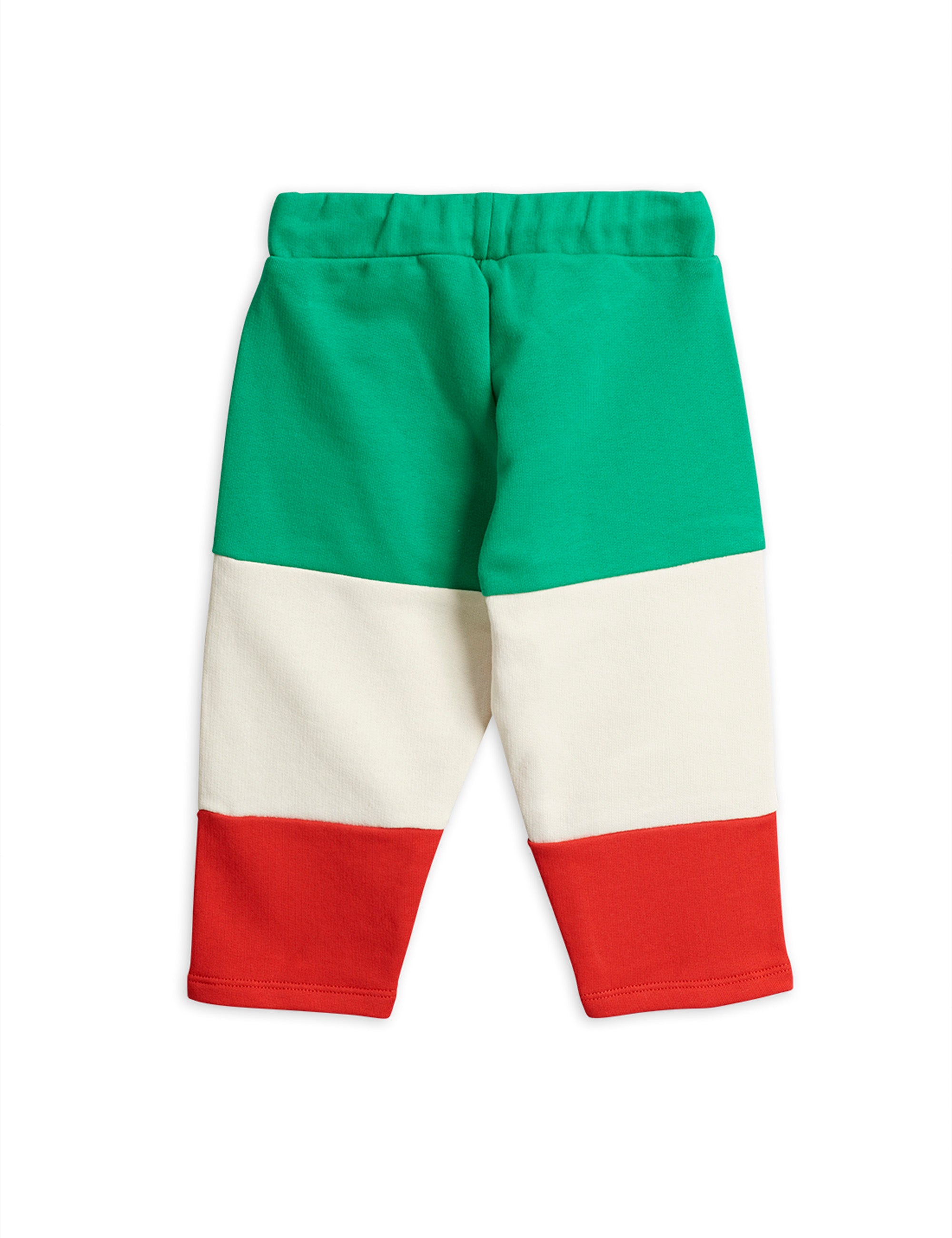 Boys & Girls Green & Red Cotton Sweat Trousers