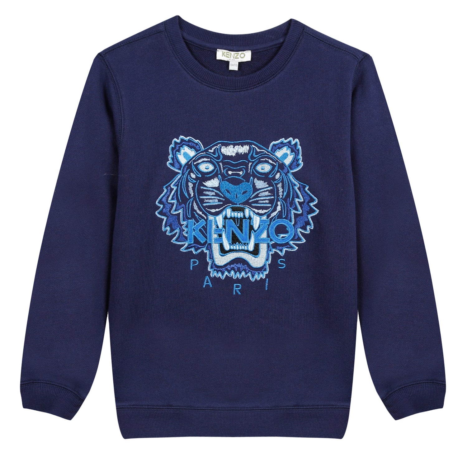 Boys Navy Tiger Cotton Sweatshirt