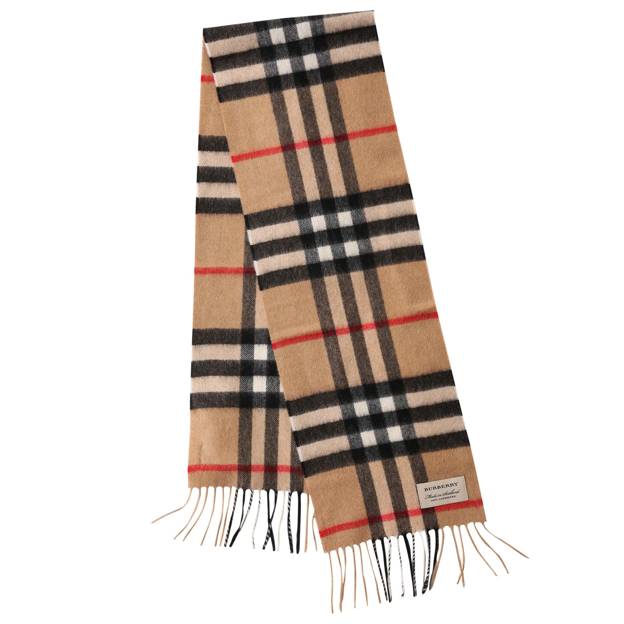 Boys & Girls Beige Check Cashmere Scarf - CÉMAROSE | Children's Fashion Store - 1