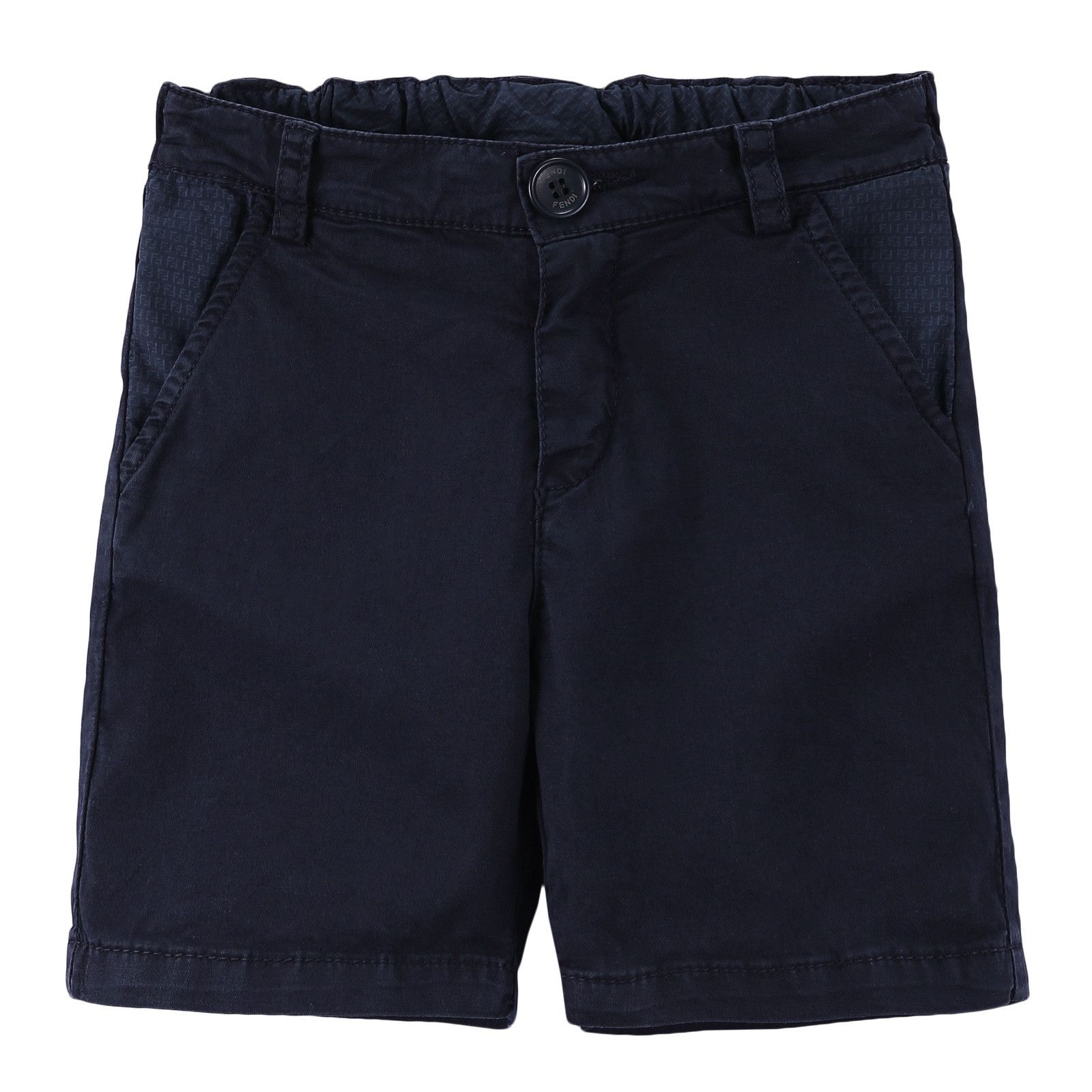 Baby Boys Blue Cotton Bermuda Short - CÉMAROSE | Children's Fashion Store - 1