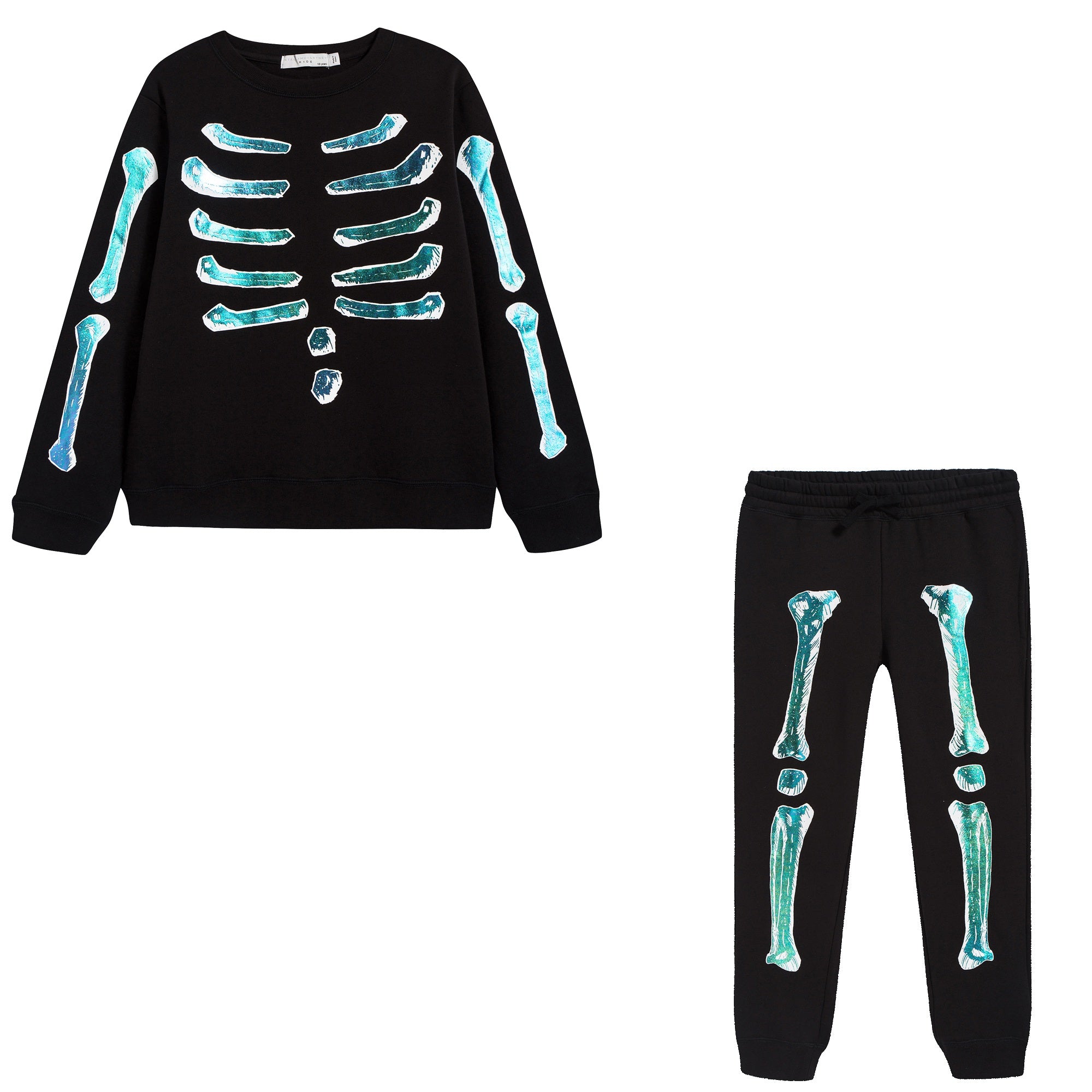 Boys Black Cotton Tracksuit