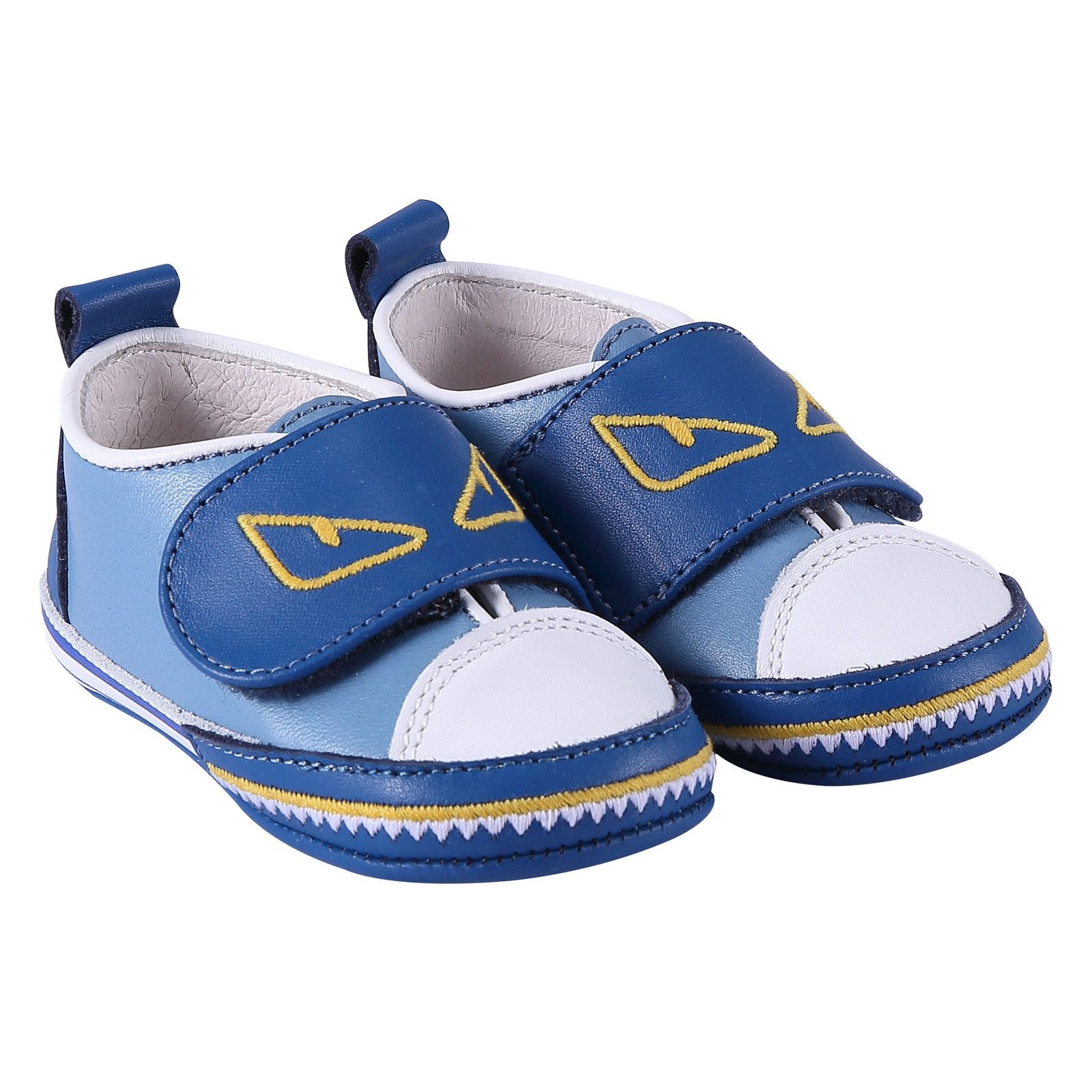 Baby Boys Blue 'Monster' Style Trainers - CÉMAROSE | Children's Fashion Store - 1