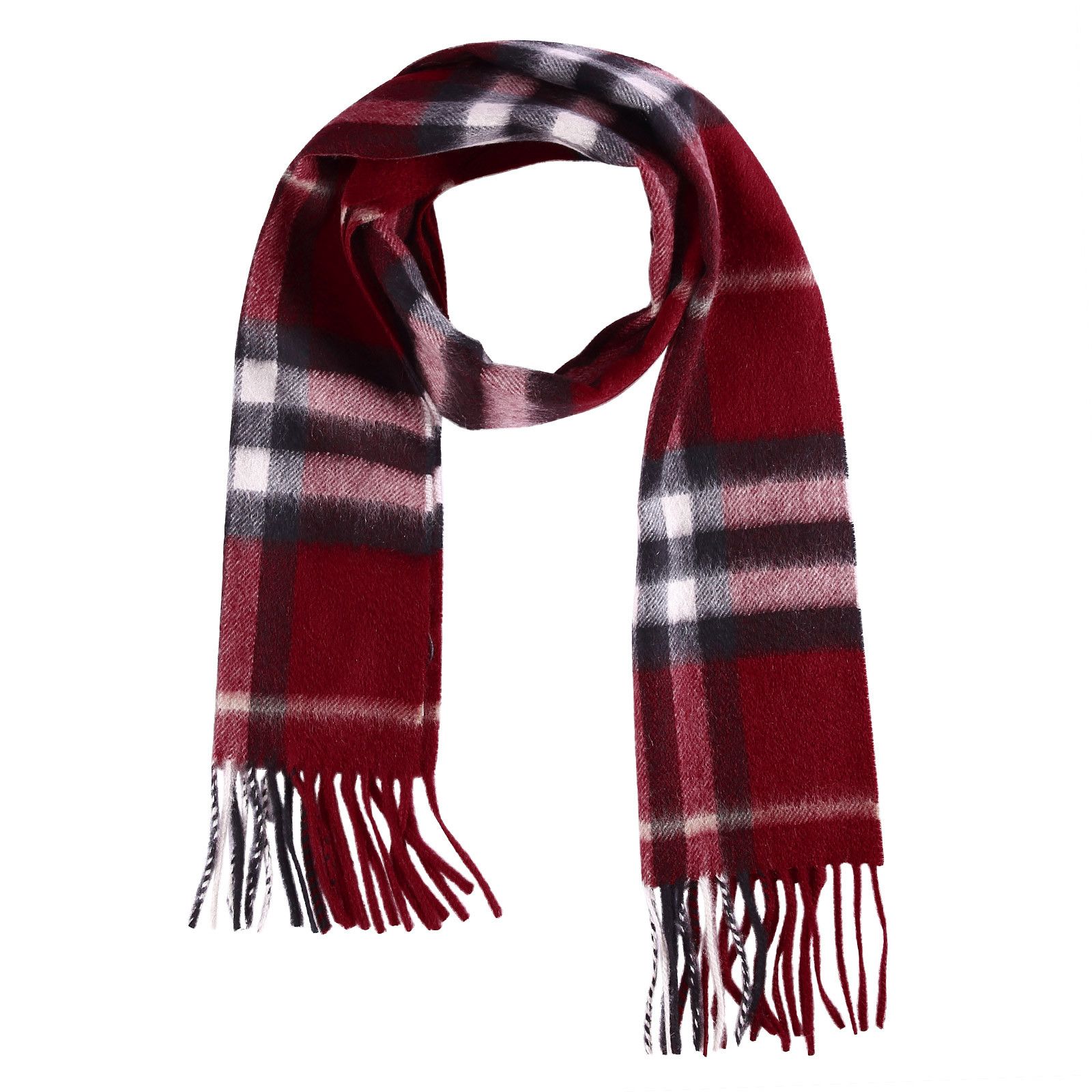 Boys&Girls Parade Red Cashmere Classic Check Scarf - CÉMAROSE | Children's Fashion Store