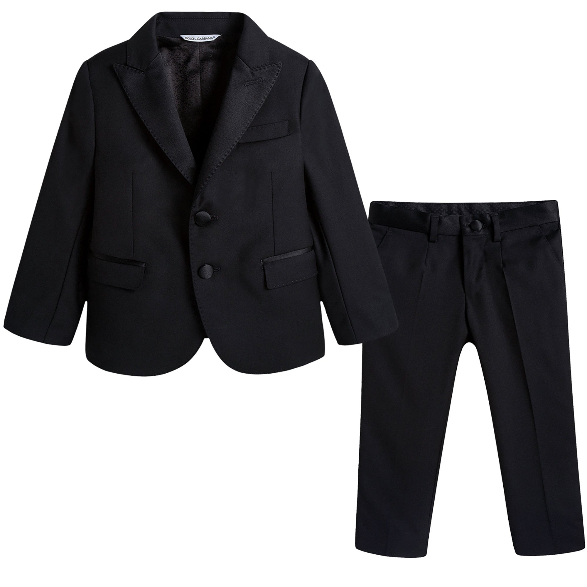 Boys Black Wool & Silk Suits - CÉMAROSE | Children's Fashion Store - 1