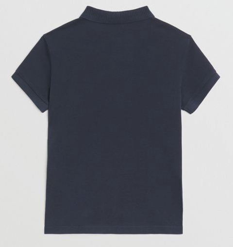 Boys Navy Cotton Polo Shirt