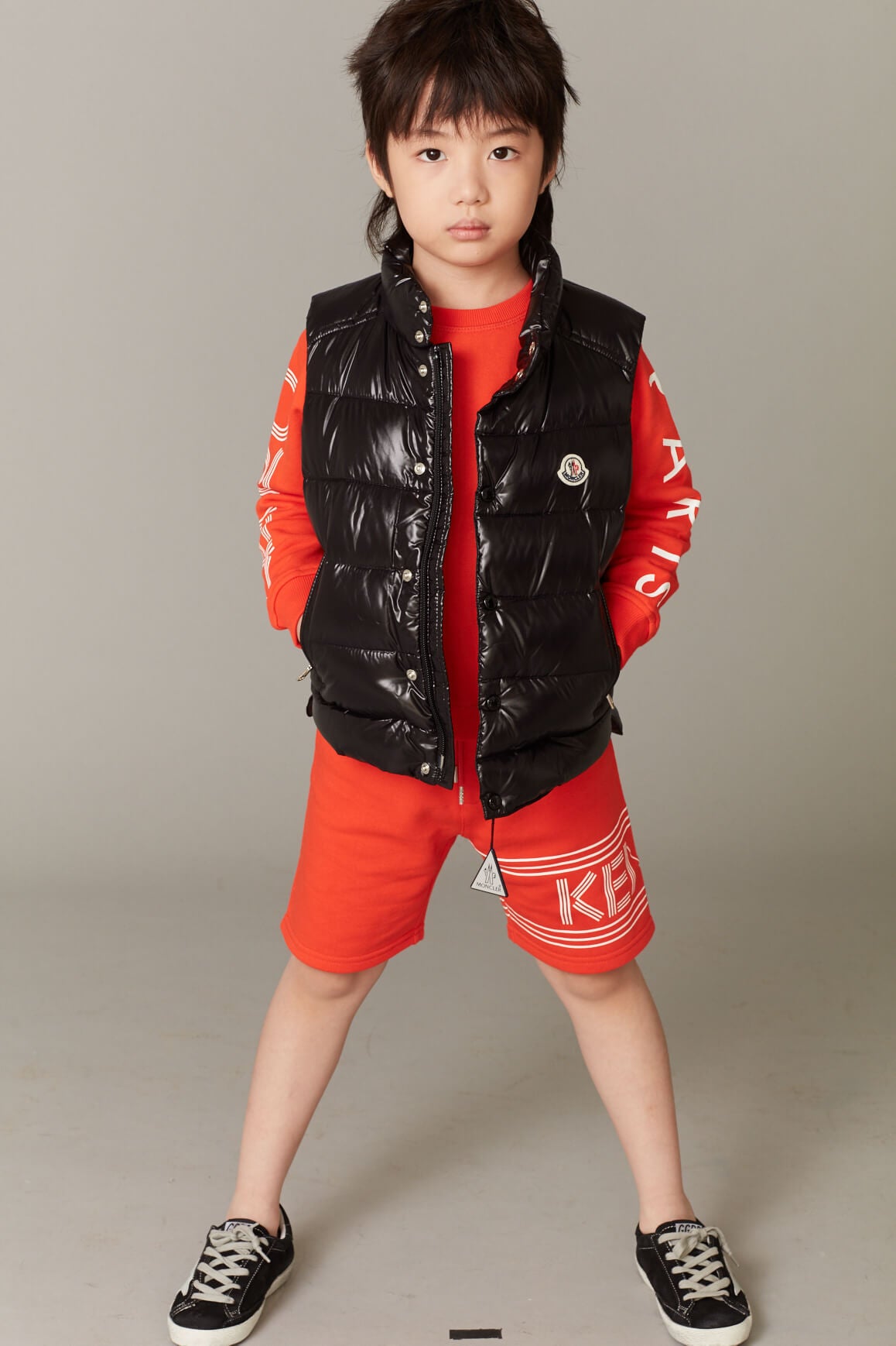 Boys Vivid Orange Cotton Sweatshirt