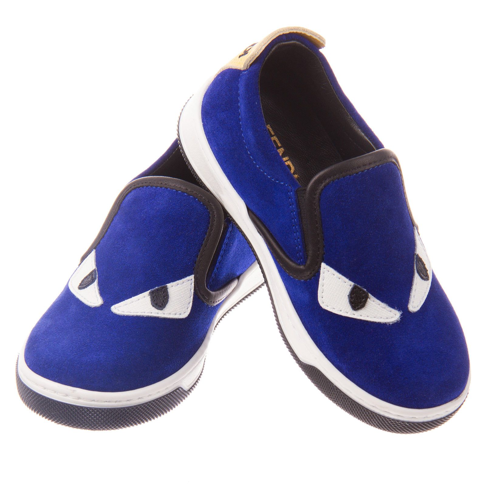 Boys&Girls Blue Suede Monster Trainers - CÉMAROSE | Children's Fashion Store - 2