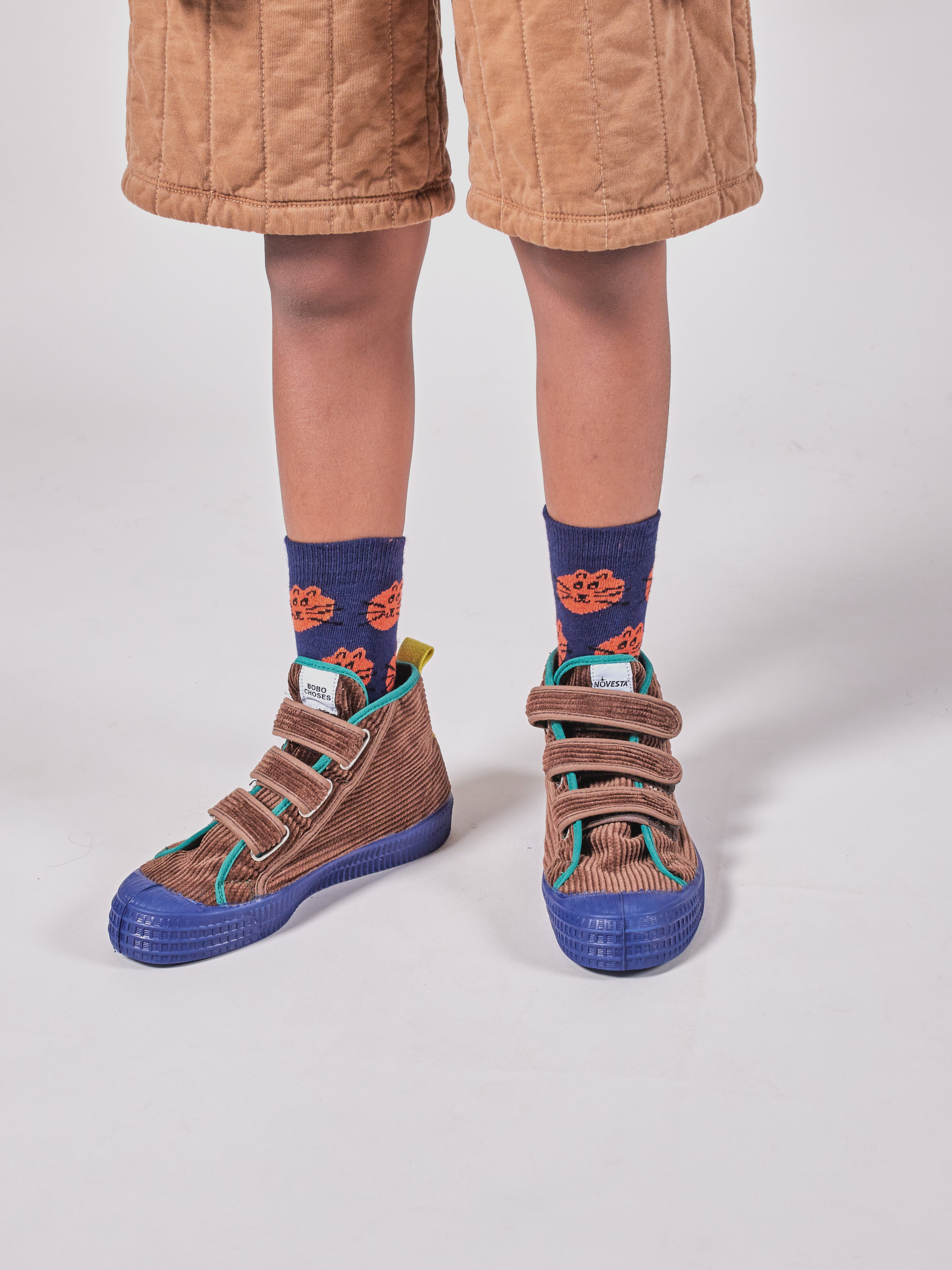 Boys Caramel Cafe Cat Novesta Celcro Sneakers