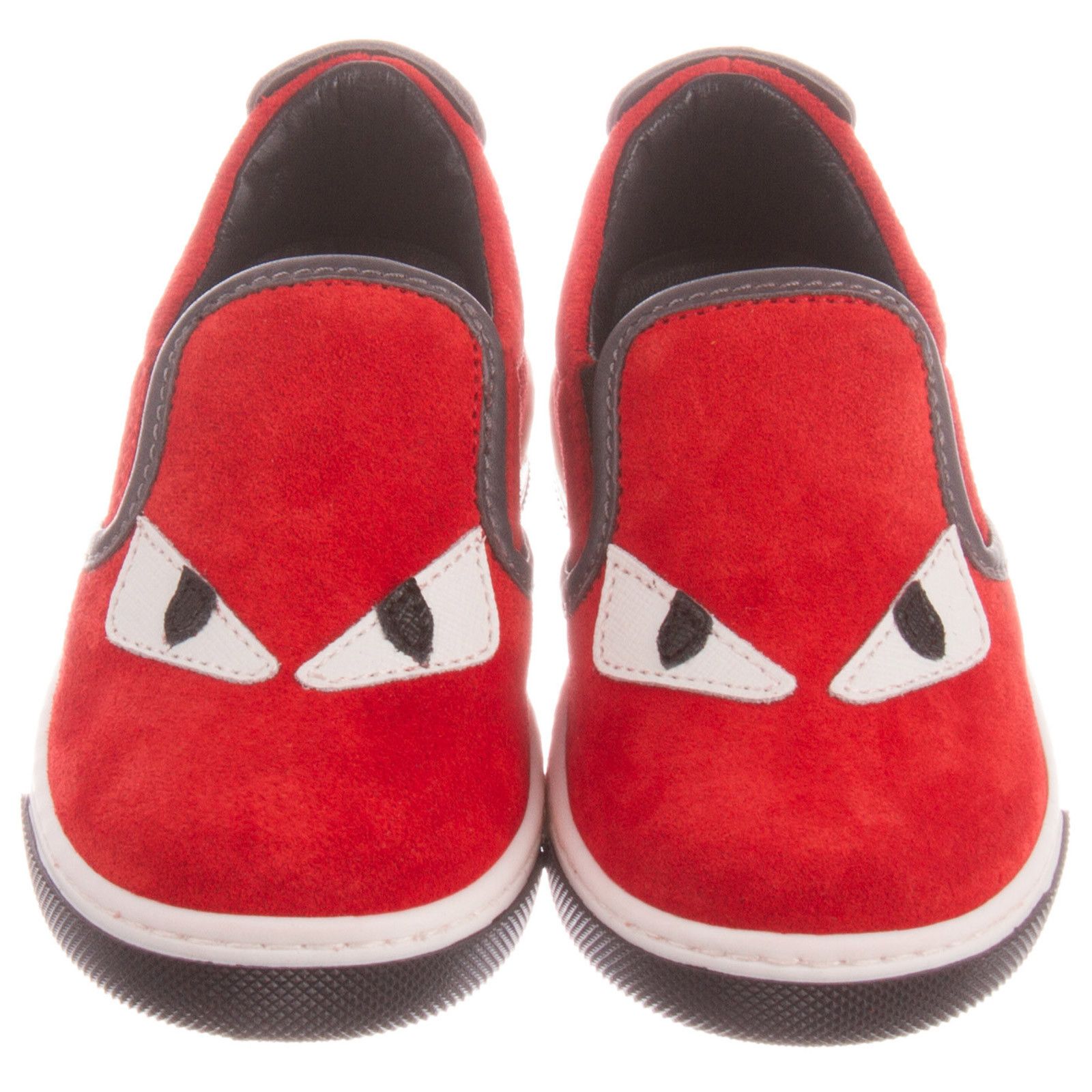 Boys&Girls Red Suede Monster Trainers - CÉMAROSE | Children's Fashion Store - 2