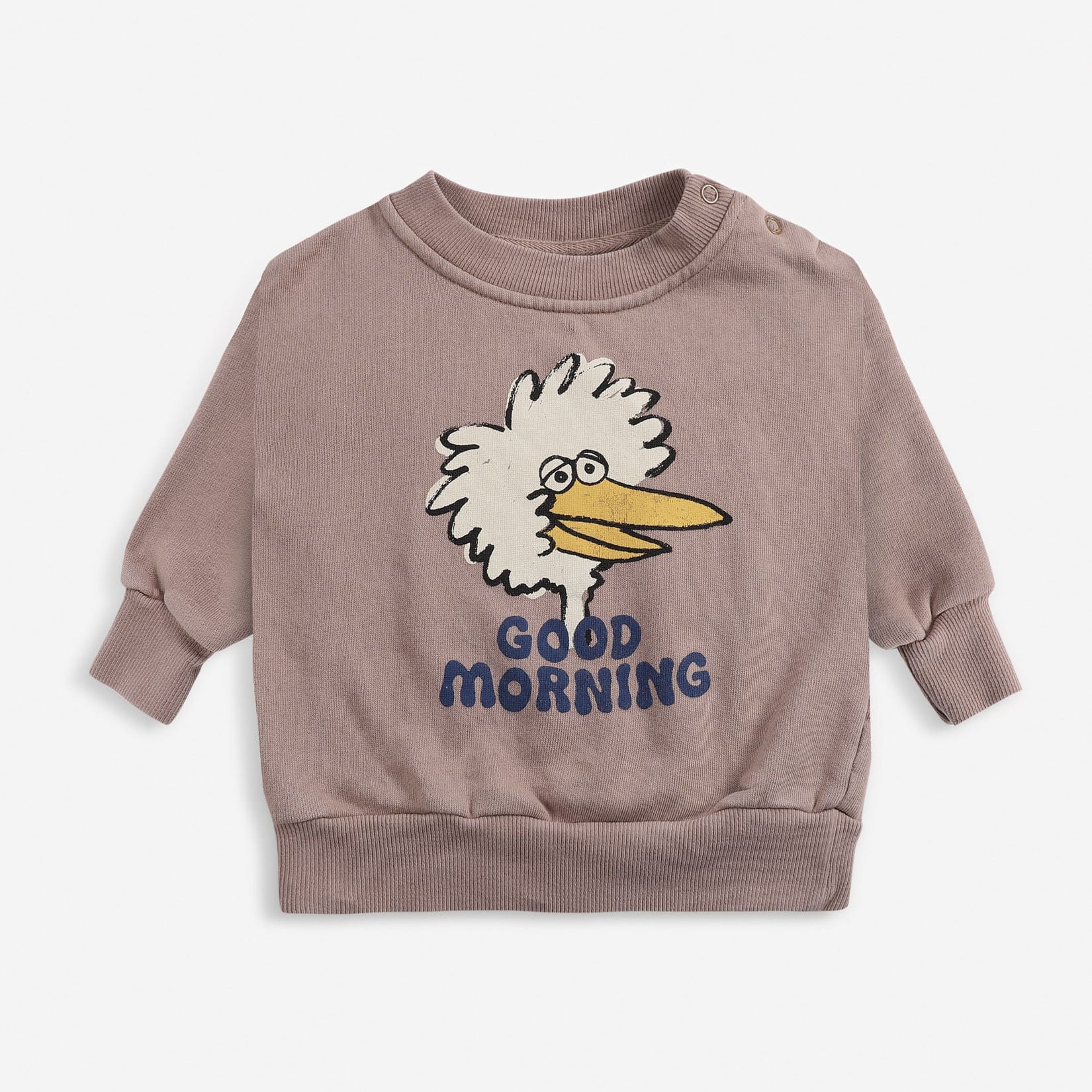 Baby Boys & Girls Pink Birdie Cotton Sweatshirt