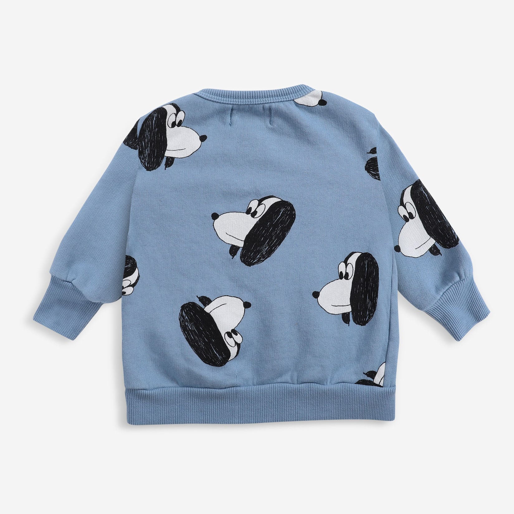 Baby Boys & Girls Blue Printed Cotton Sweatshirt