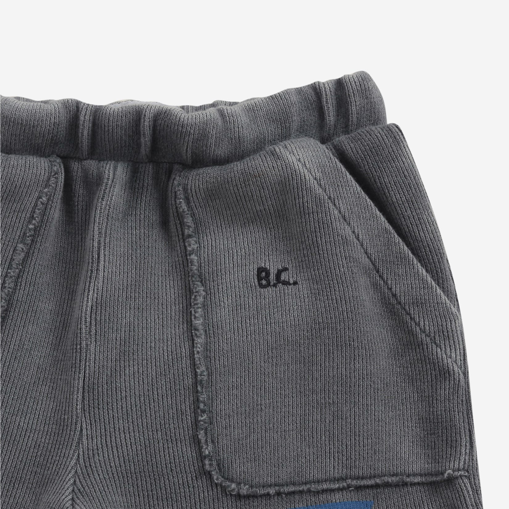 Baby Boys & Girls Grey Cotton Trousers