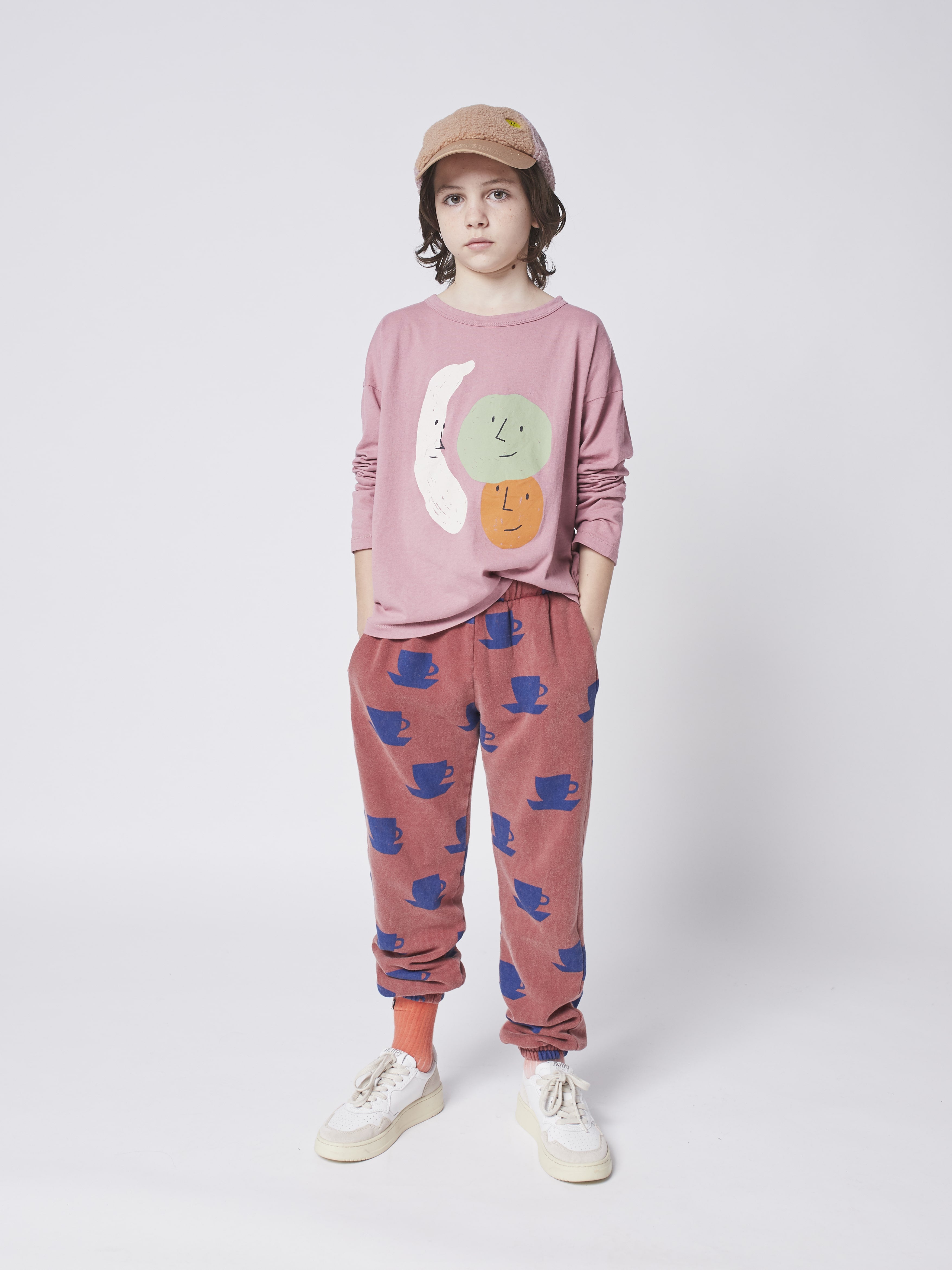 Boys & Girls Pink Printed Cotton T-Shirt