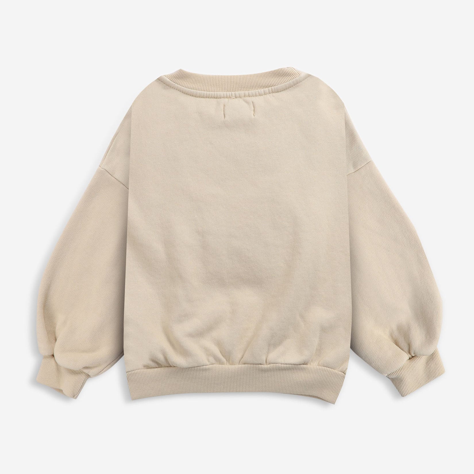 Boys & Girls Beige Printed Cotton Sweatshirt