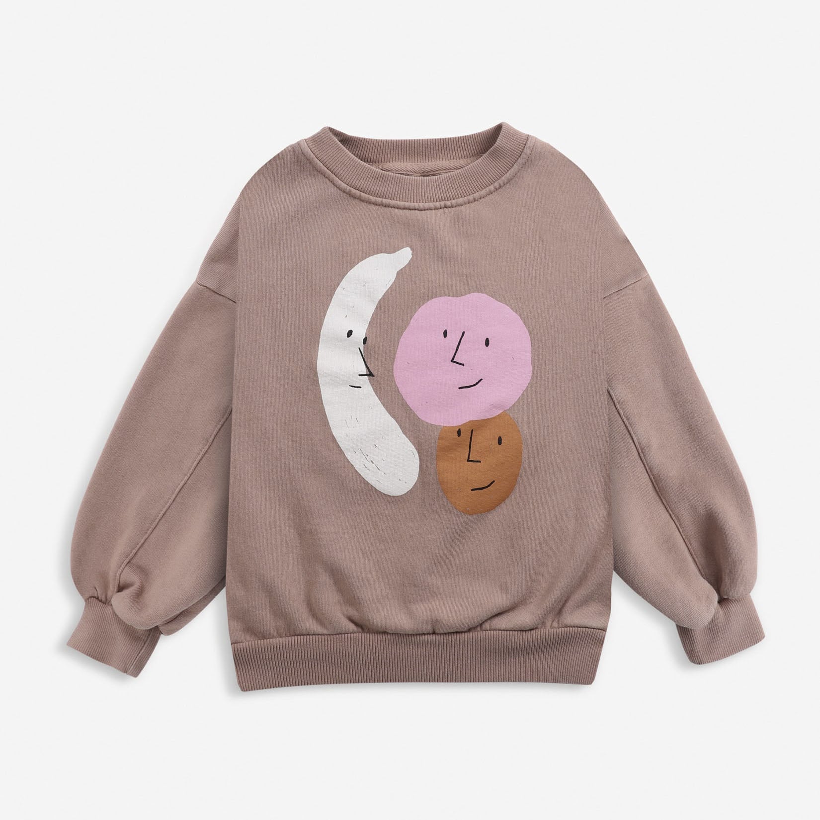 Boys & Girls Pink Printed Cotton Sweatshirt