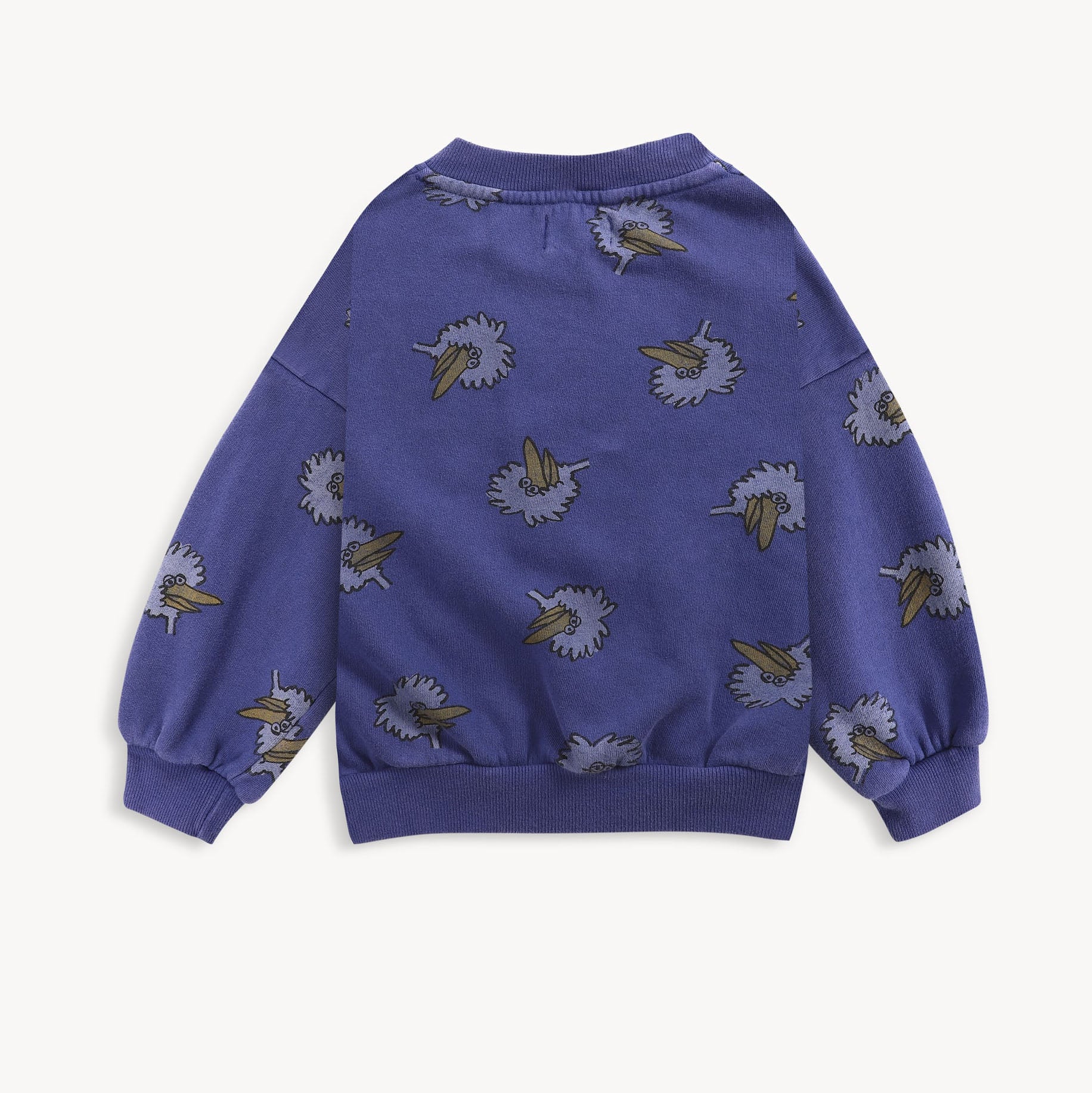 Boys & Girls Blue Printed Cotton Sweatshirt