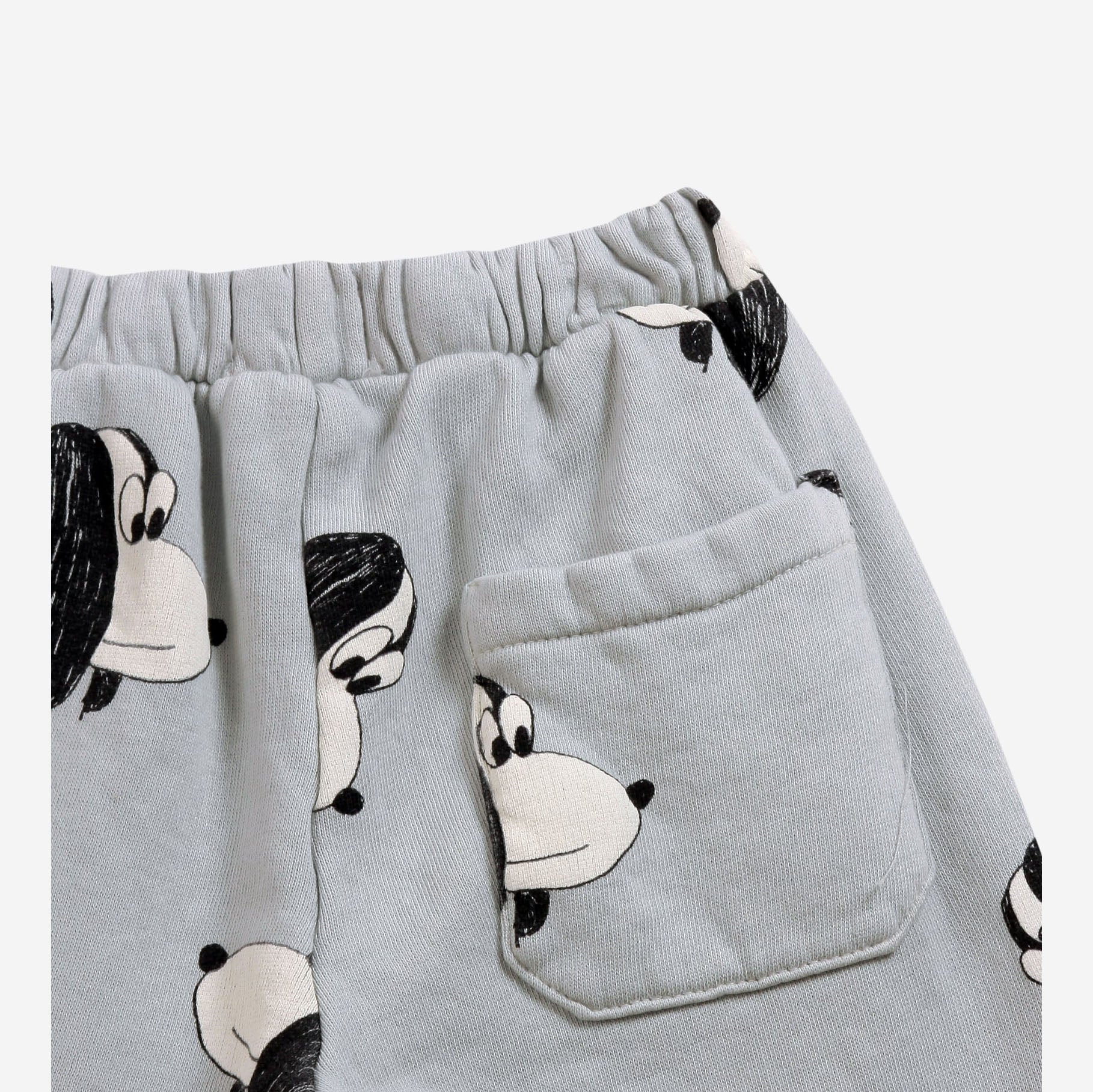 Boys & Girls Grey Printed Cotton Trousers