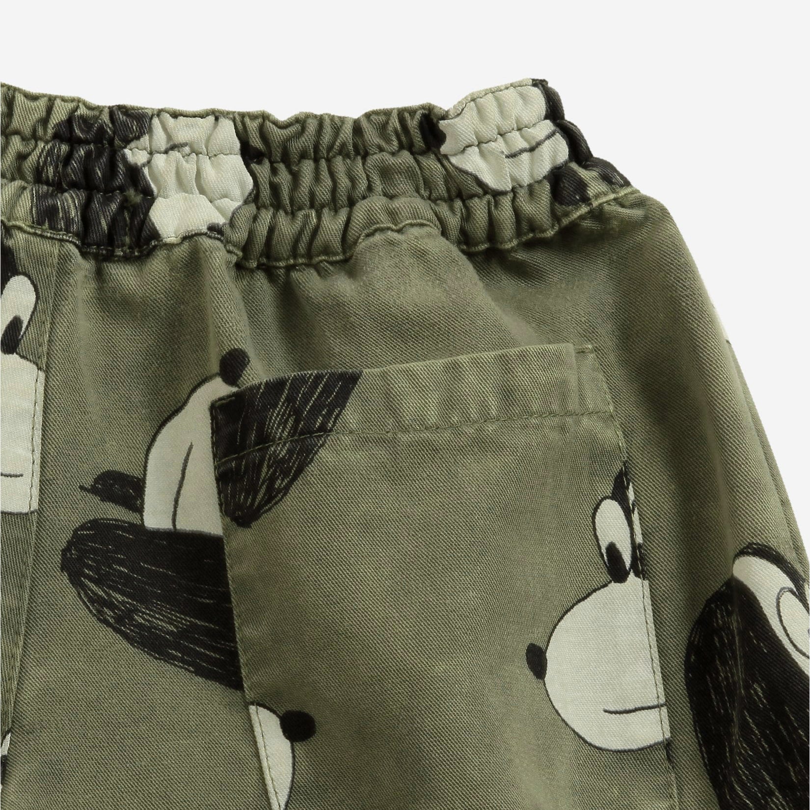 Boys & Girls Green Printed Cotton Trousers