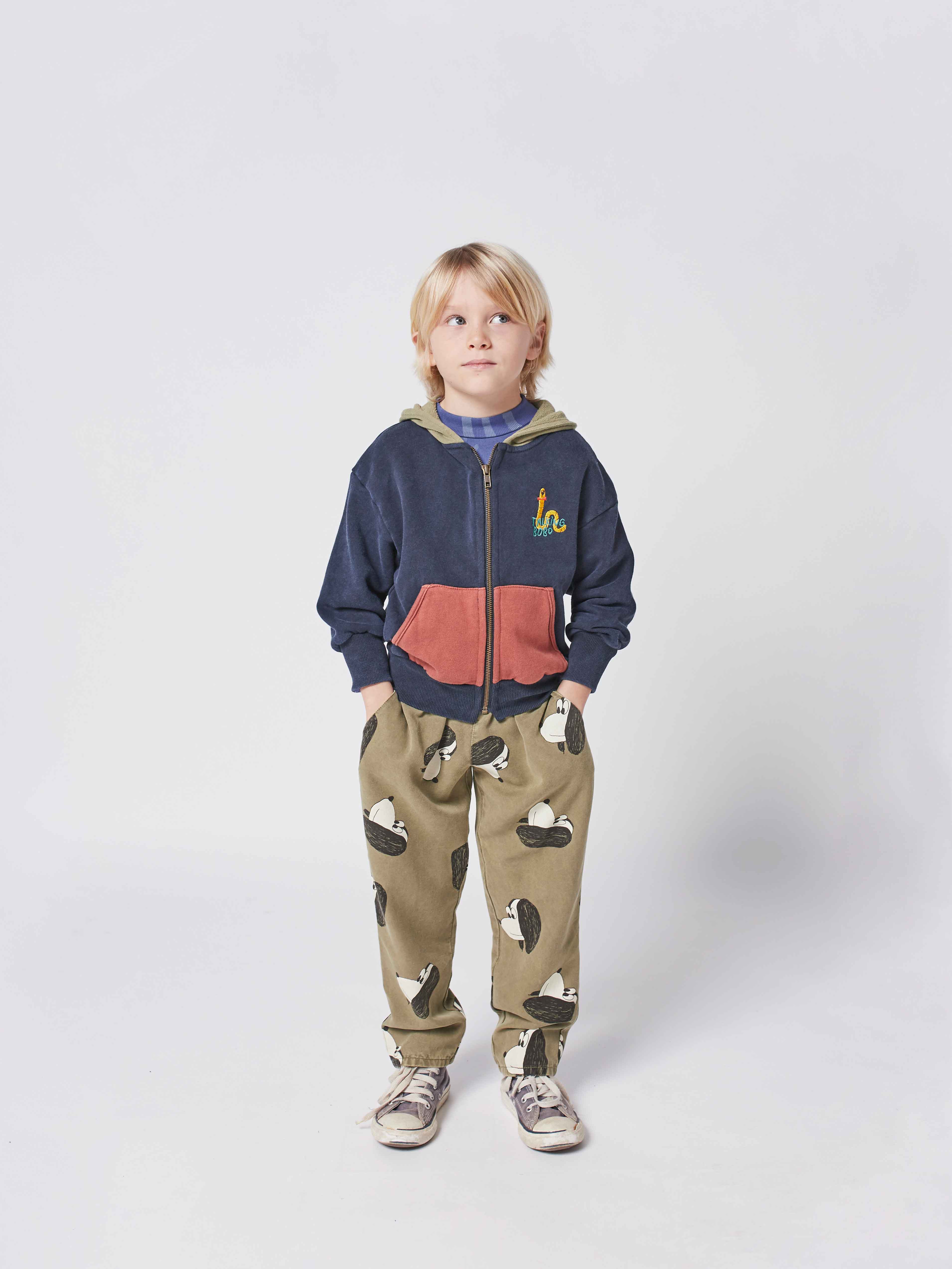 Boys & Girls Green Printed Cotton Trousers