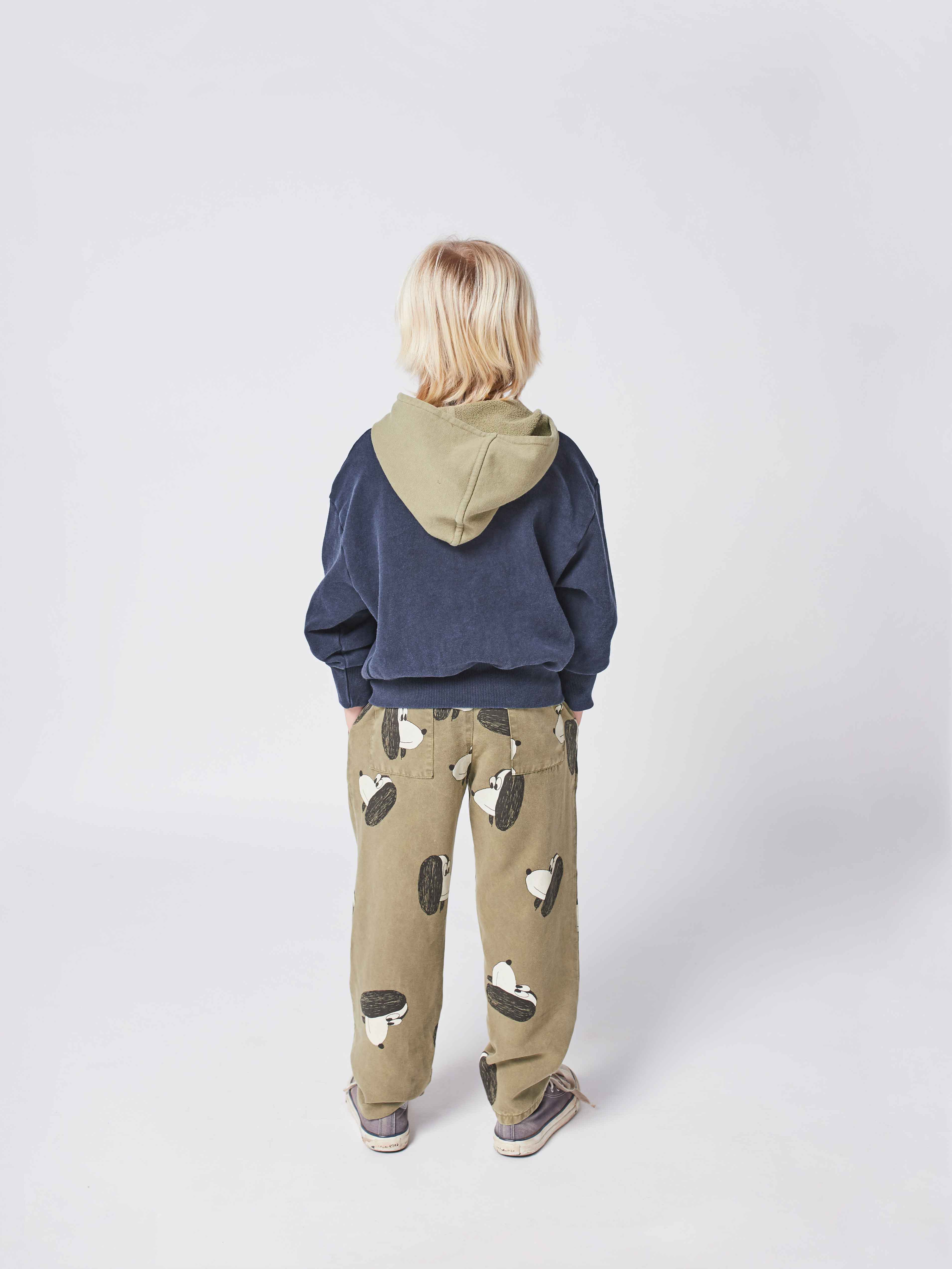 Boys & Girls Green Printed Cotton Trousers