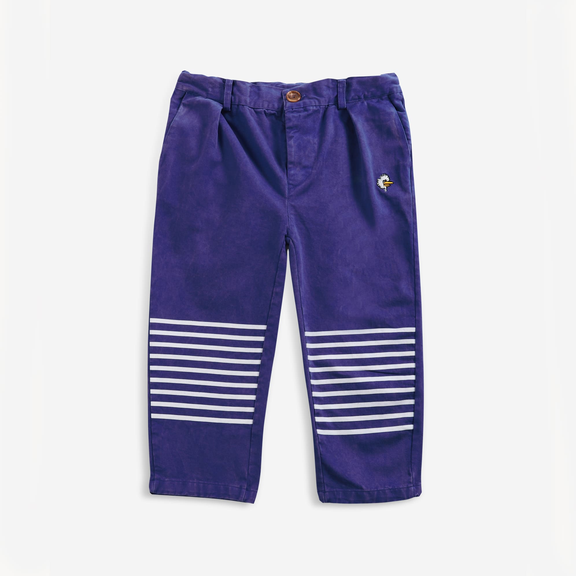 Boys & Girls Blue Cotton Trousers