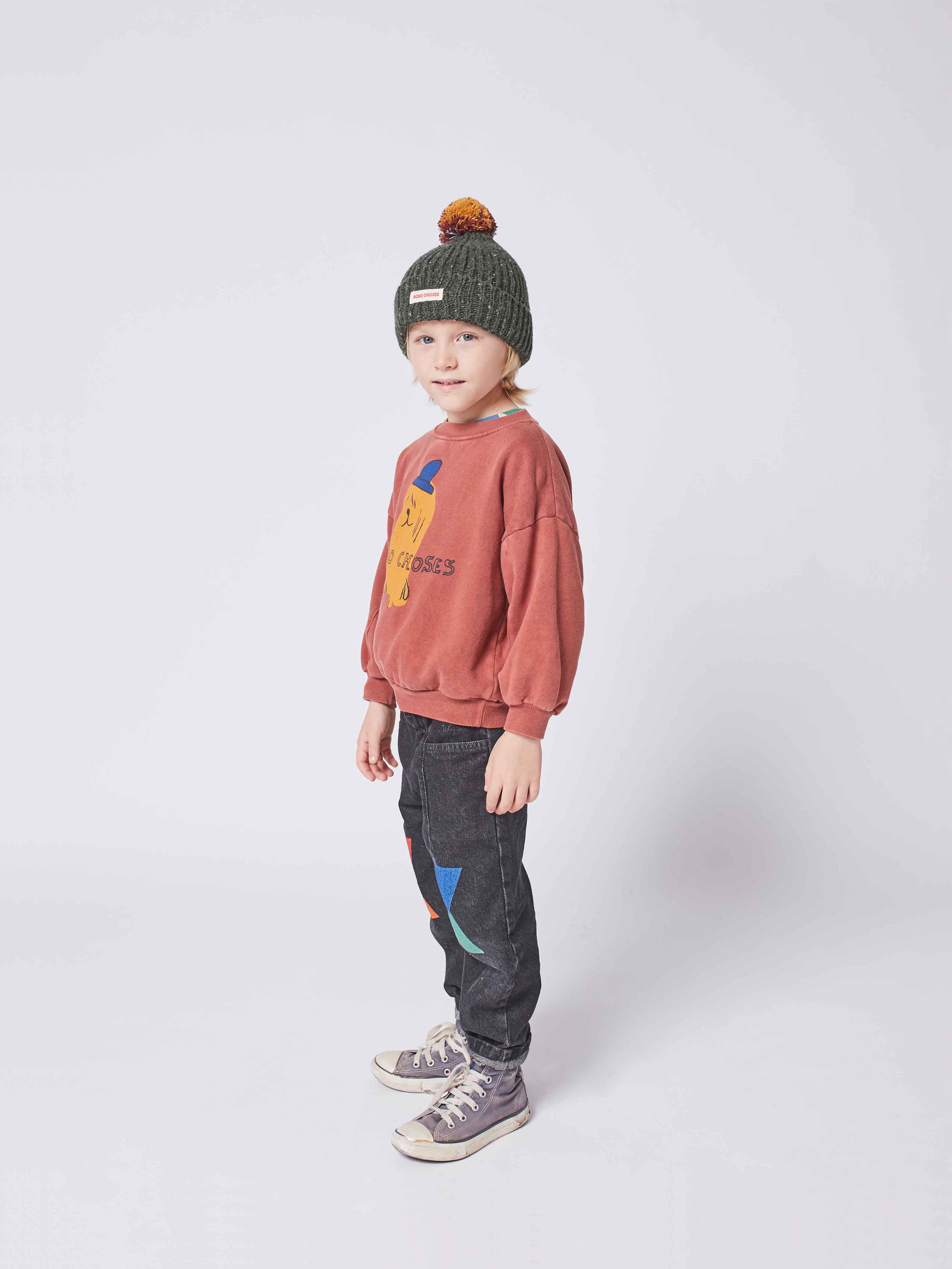 Boys & Girls Grey Denim Trousers