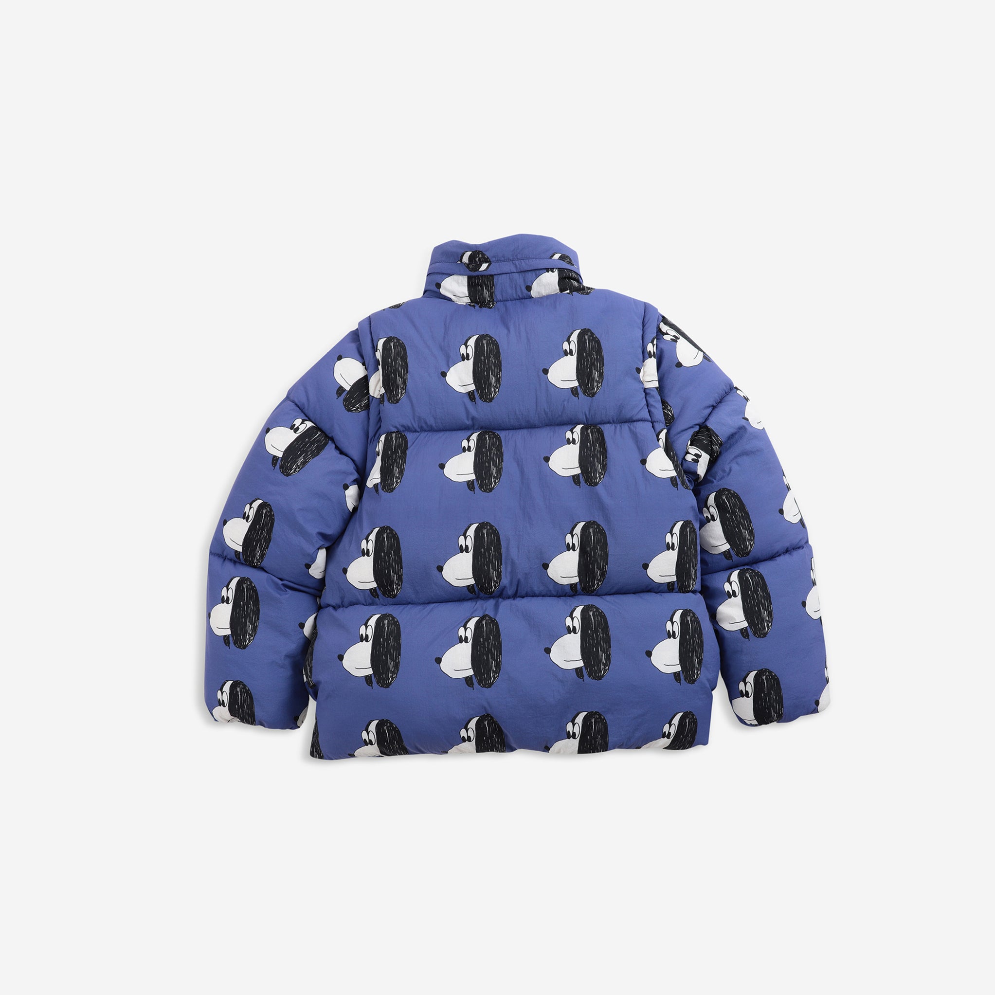 Boys & Girls Blue Printed Removable Jacket