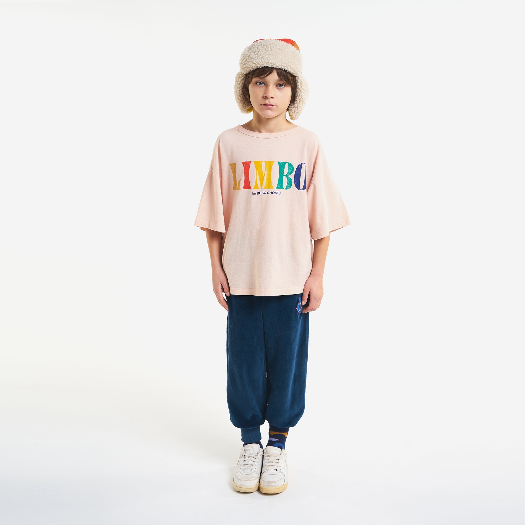 Boys & Girls Light Pink Logo Cotton T-Shirt