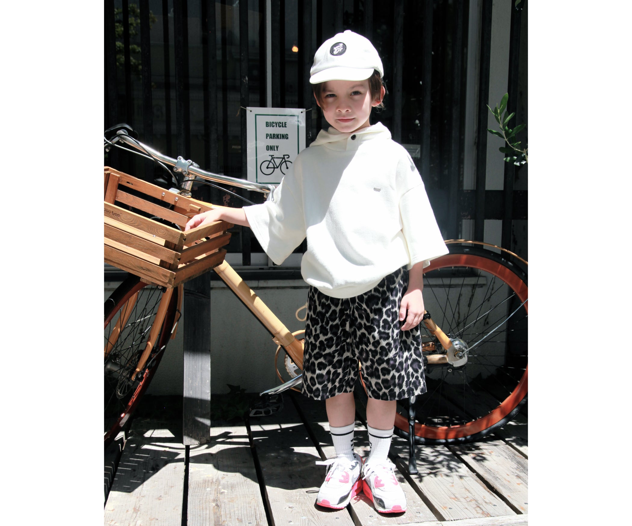 Boys & Girls Black Cotton Shorts