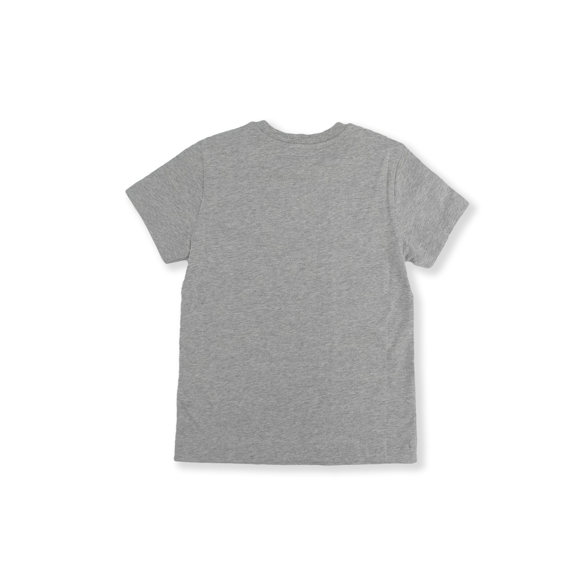 Boys & Girls Light Grey Printed Cotton T-Shirt