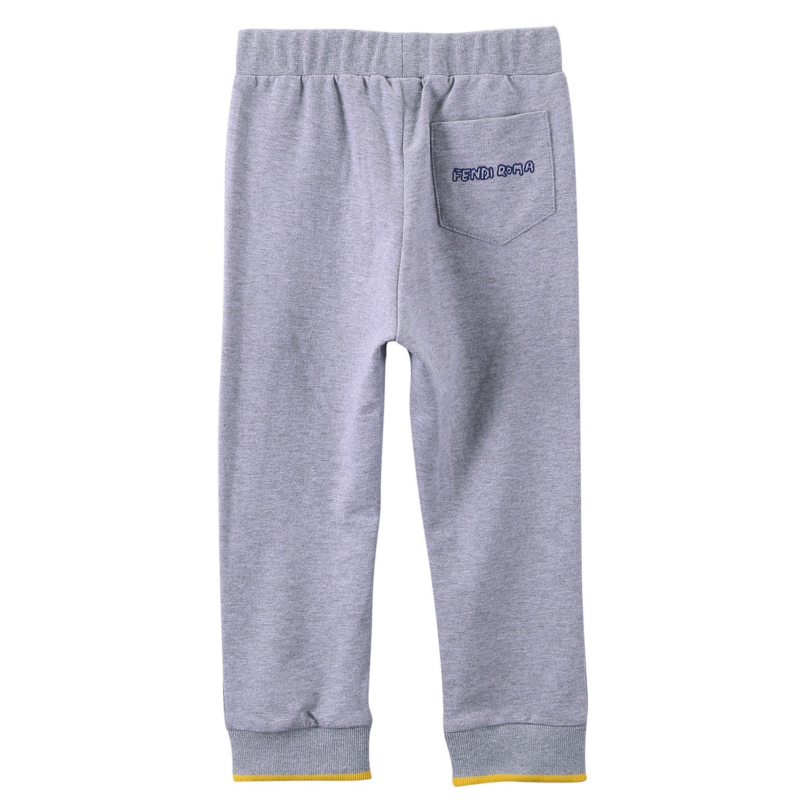 Baby Boys Grey Drawstring Trousers With Ribbed Cuffs - CÉMAROSE | Children's Fashion Store - 2