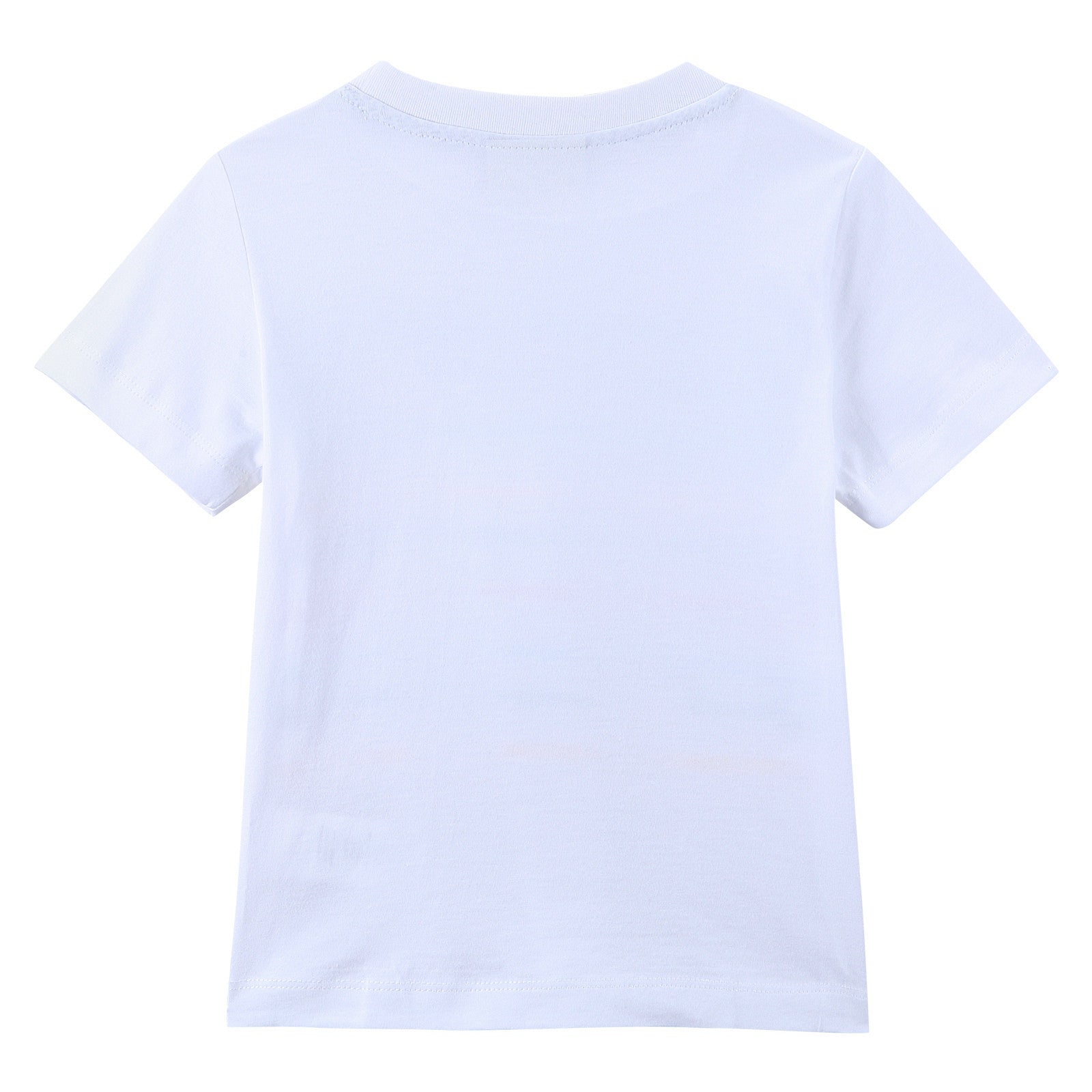 Baby Boys White Cotton T-Shirt With Multicolour Stripe - CÉMAROSE | Children's Fashion Store - 2