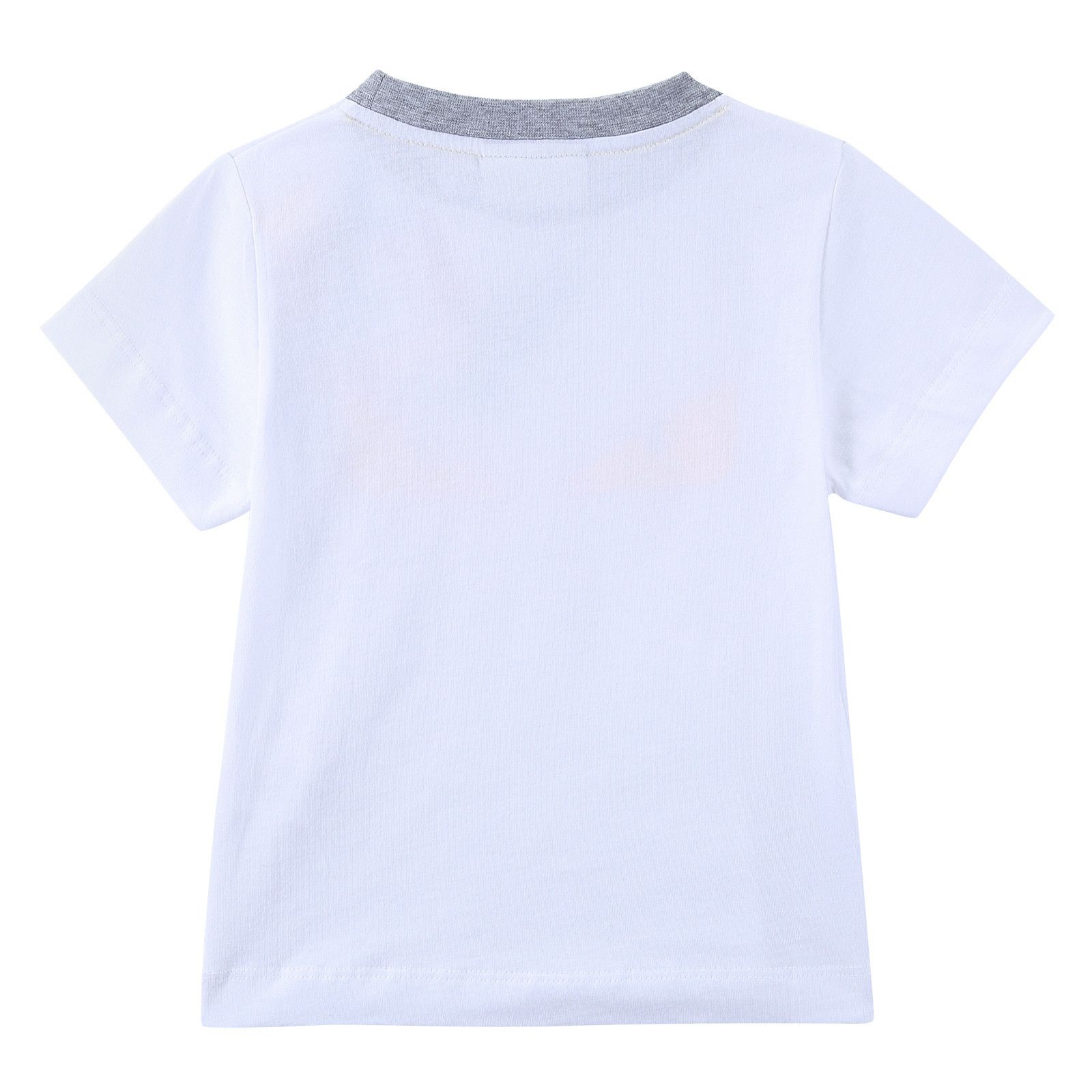 Boys White 'Monster' Eyes Printed Cotton T-Shirt - CÉMAROSE | Children's Fashion Store - 2